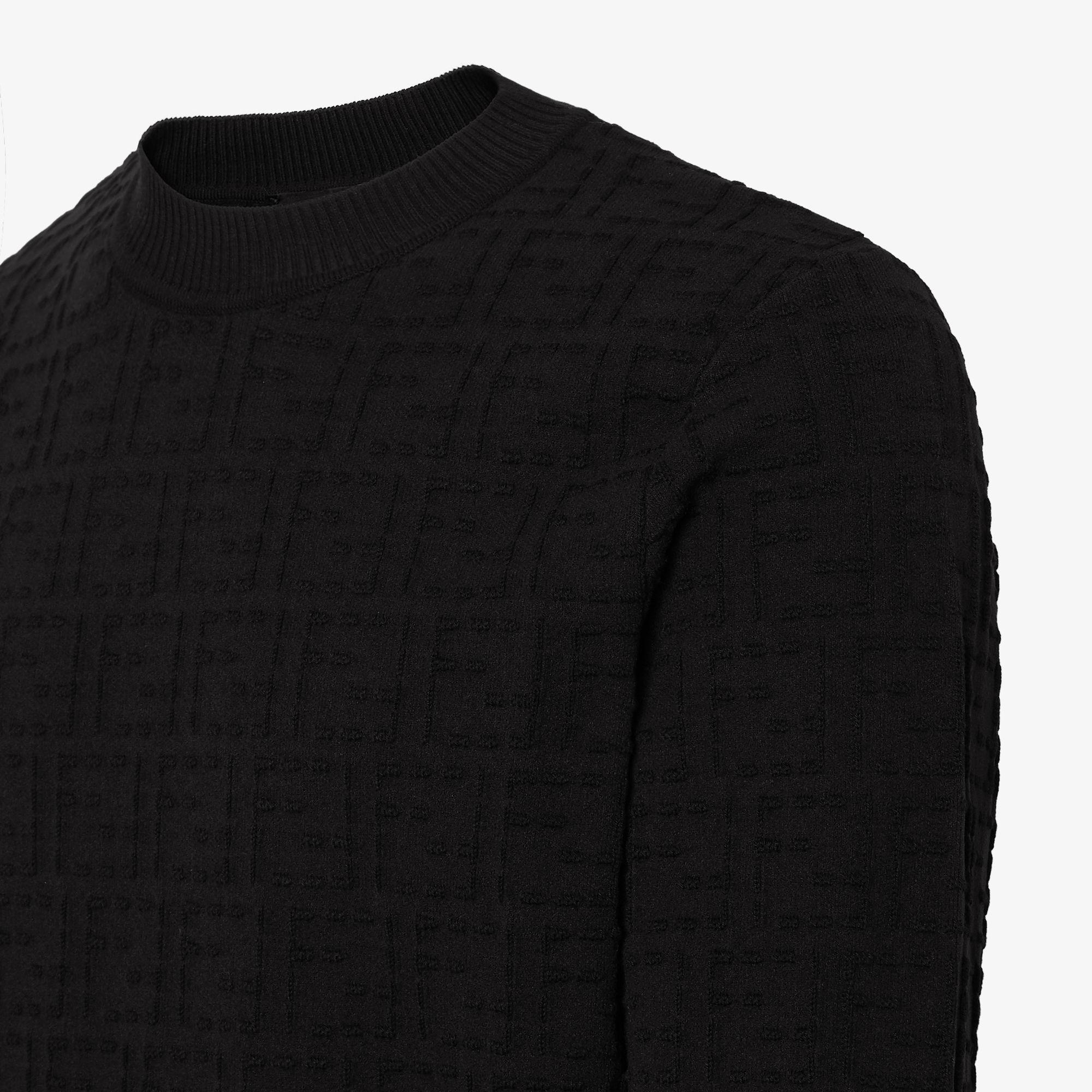 SweaterBlack FF cotton Selleria sweater Product Image