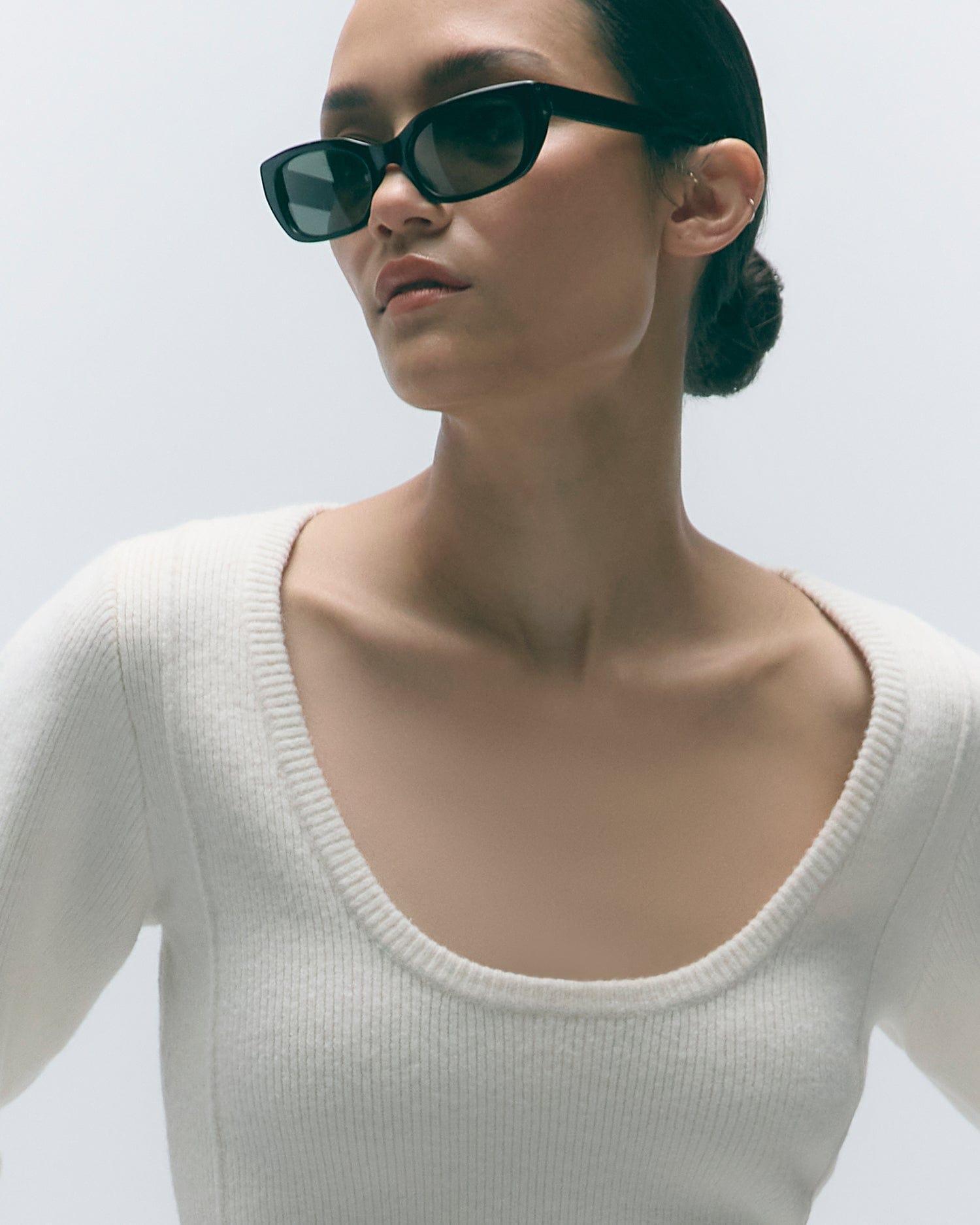 Camilla Seam-Detail Scoop-Neck Sweater Product Image