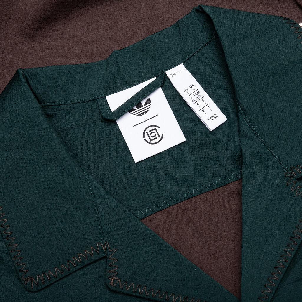 Adidas Originals x CLOT Bowling Shirt by Edison Chen - Dark Brown Male Product Image