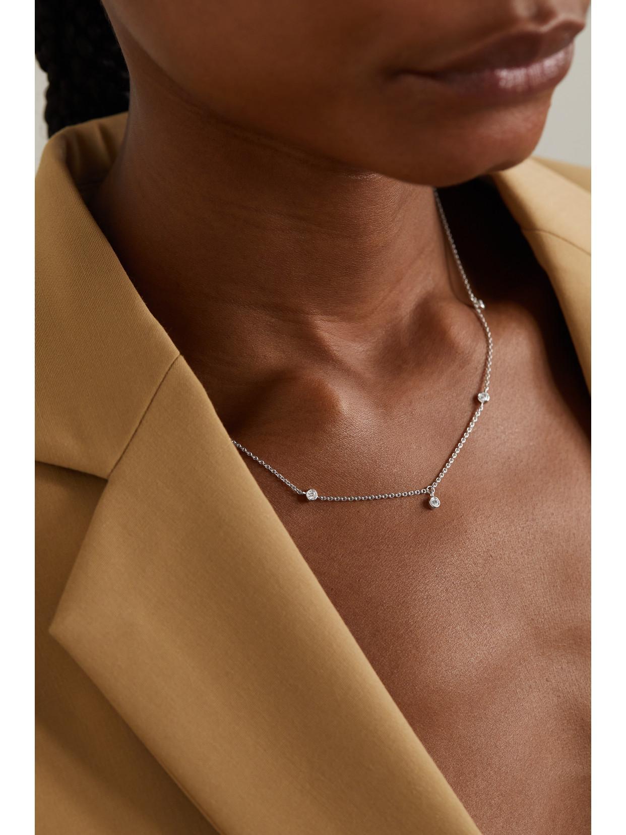 DE BEERS My First  Clea 18-karat White Gold Diamond Necklace Product Image