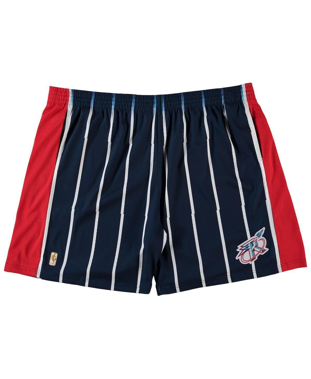 Men's Mitchell & Ness Navy Houston Rockets Big & Tall Hardwood Classics Team Swingman Shorts, Size: 4XB, Blue Product Image