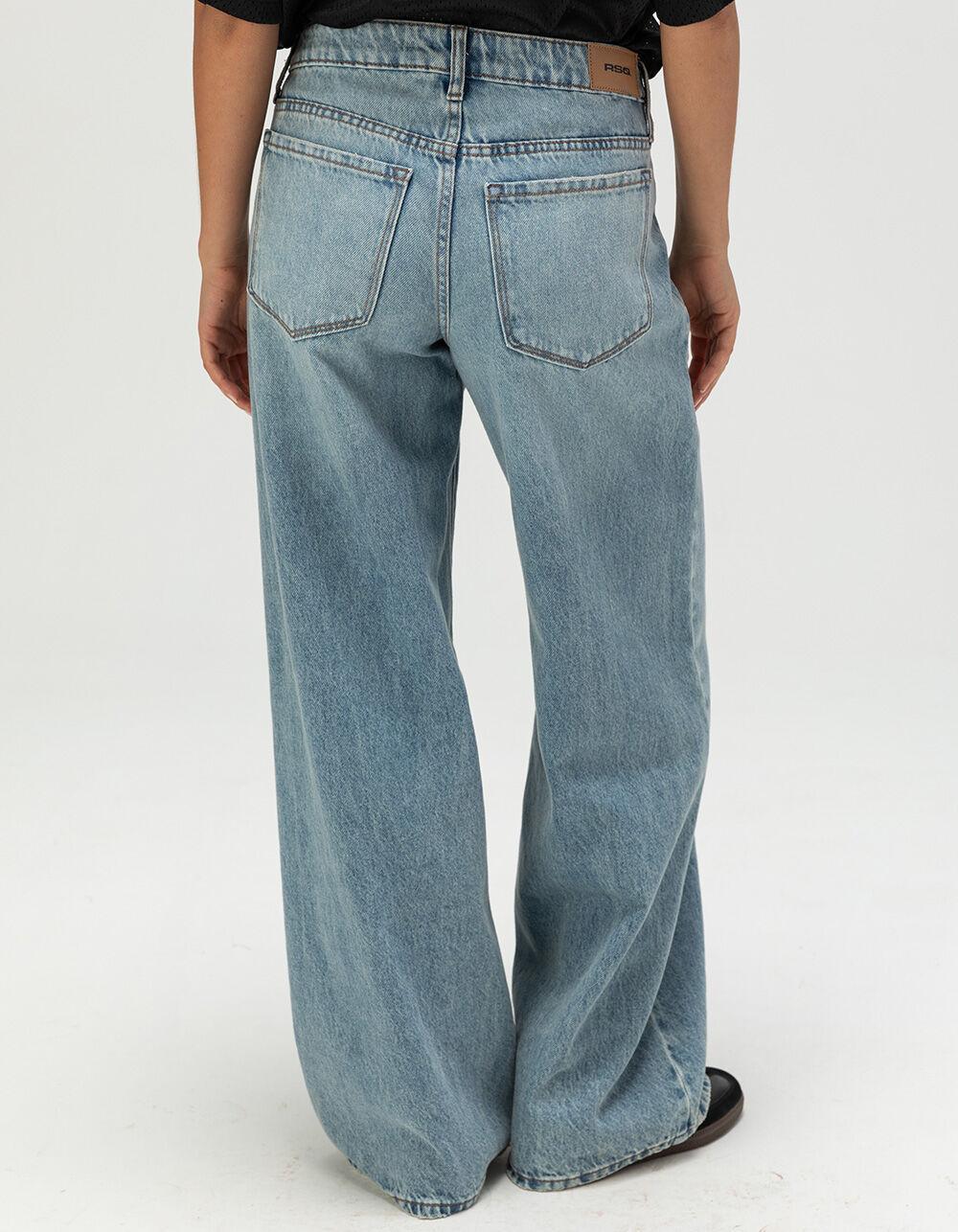 RSQ Womens High Rise Baggy Jeans - MEDIUM WASH Product Image