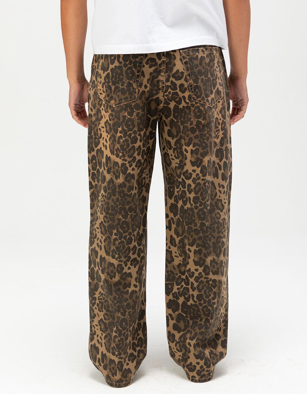 RSQ Mens Baggy 5 Pocket Leopard Pants Product Image