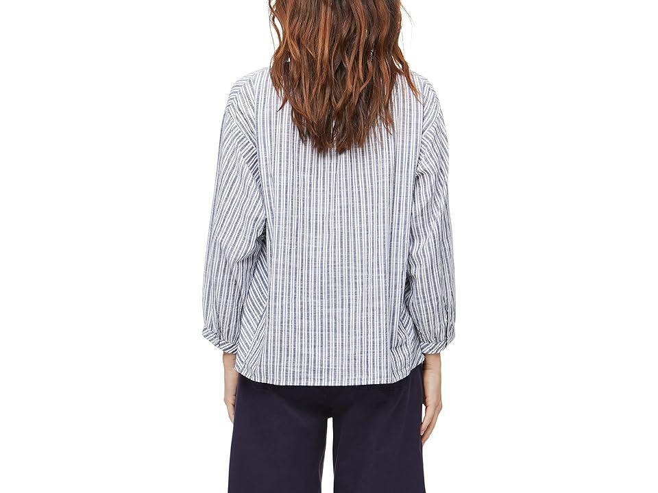 Michael Stars Charlie Popover Top (Admiral Stripe) Women's Clothing Product Image
