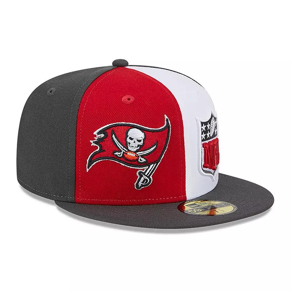 Men's New Era  Red/Pewter Tampa Bay Buccaneers 2023 Sideline 59FIFTY Fitted Hat, Size: 7 3/4 Product Image
