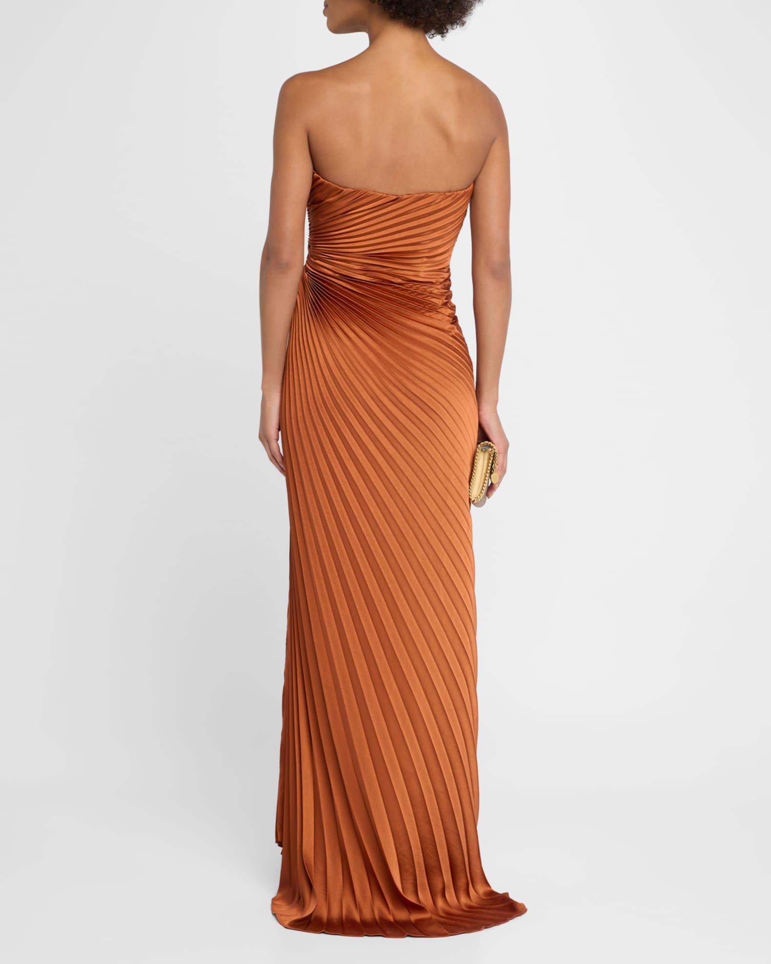 Layla Pleated Strapless Gown Product Image