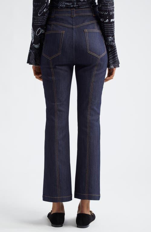 Cinq A Sept Val High Rise Flare Leg Denim Pants In Indigo Product Image