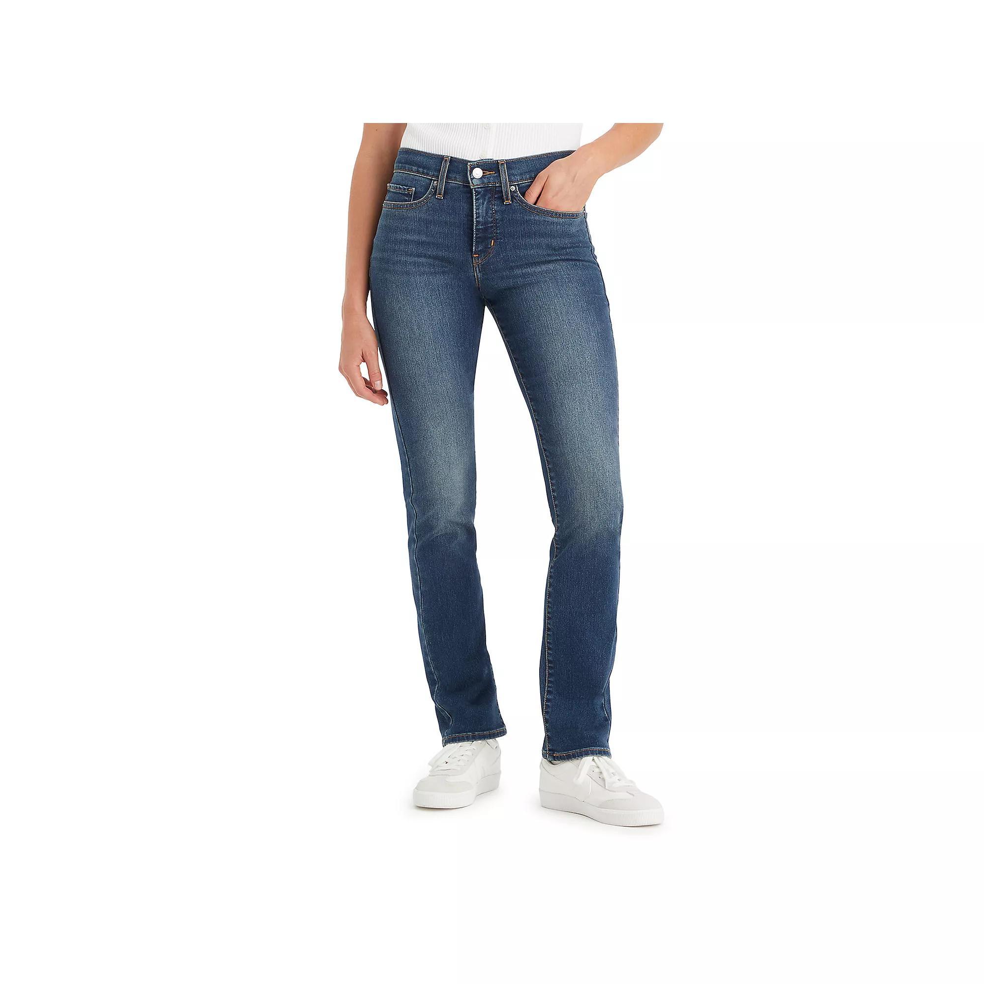 Levis 314 Shaping Straight Leg Mid Rise Jeans Product Image