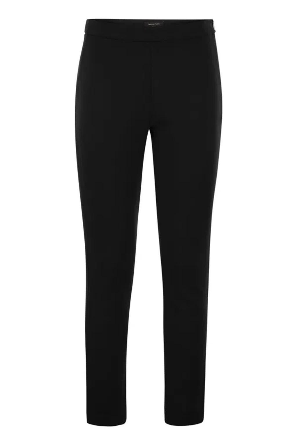 FABIANA FILIPPI Slim Trousers In Technical Cotton In Black Product Image