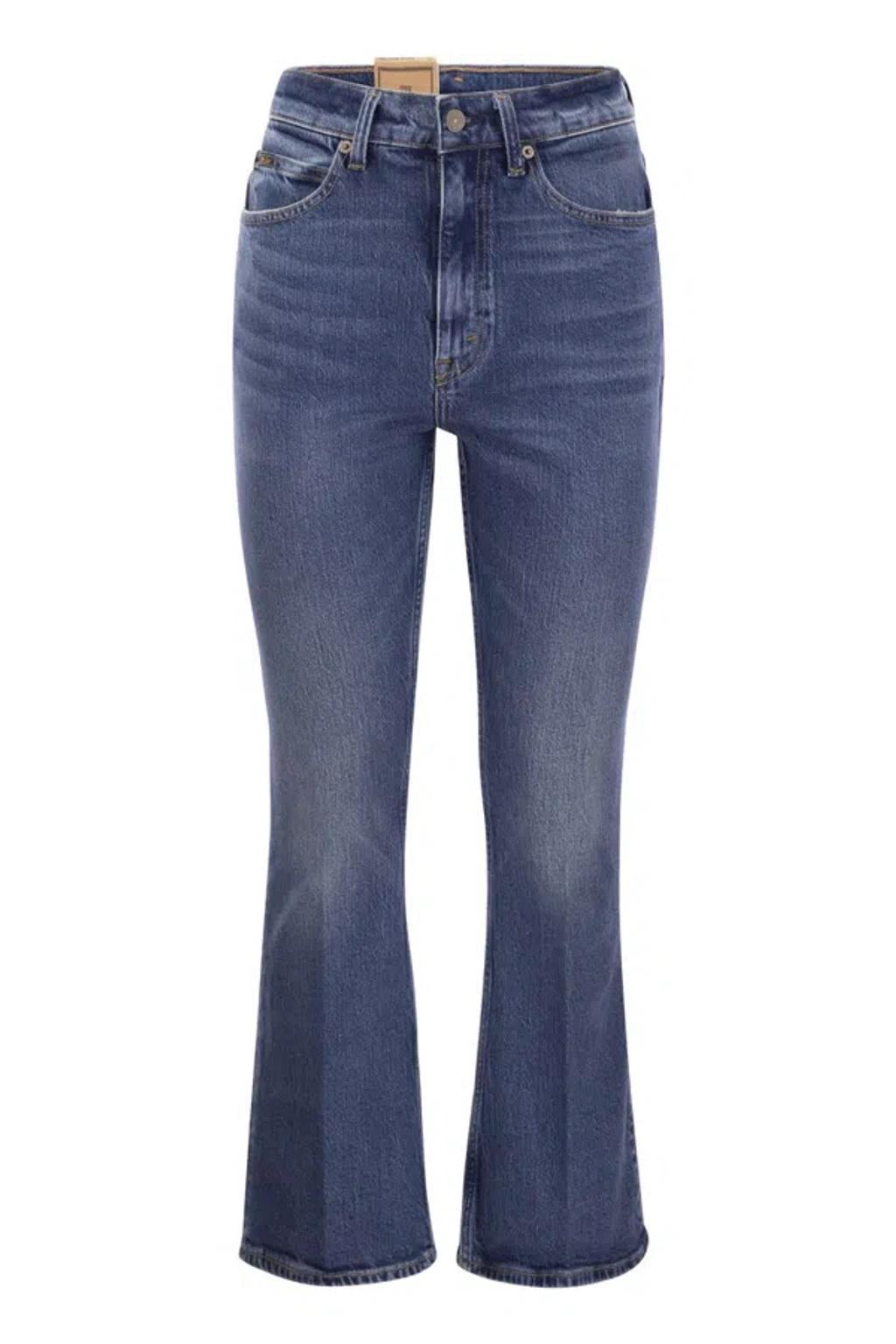 POLO RALPH LAUREN Short And Flared Jeans In Blue Product Image
