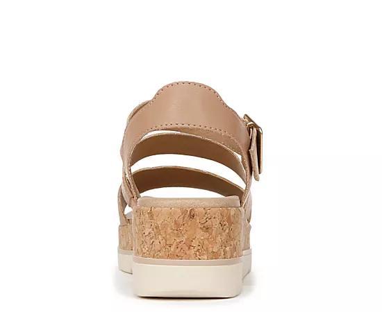 Dr. Scholl's Once Twice Women's Platform Sandals, Size: 7, Tawny Brown Product Image