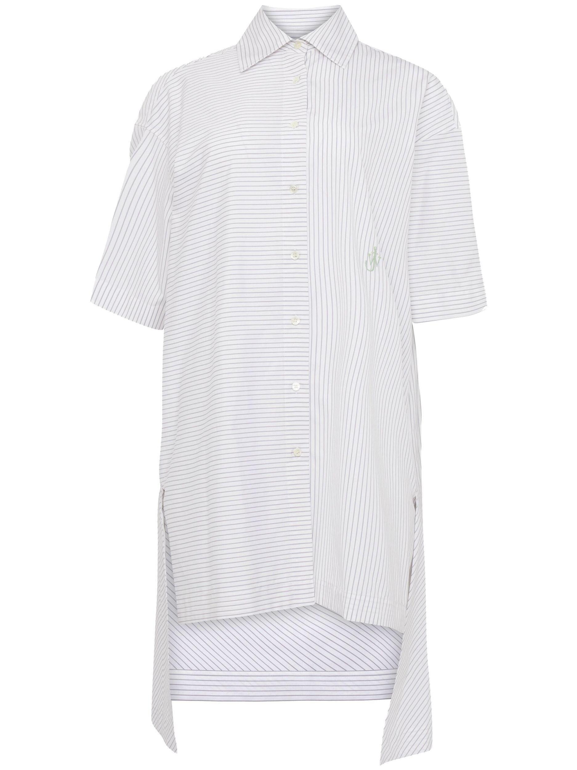 JW ANDERSON Stepped Hem Shirt Dress In Grey Product Image