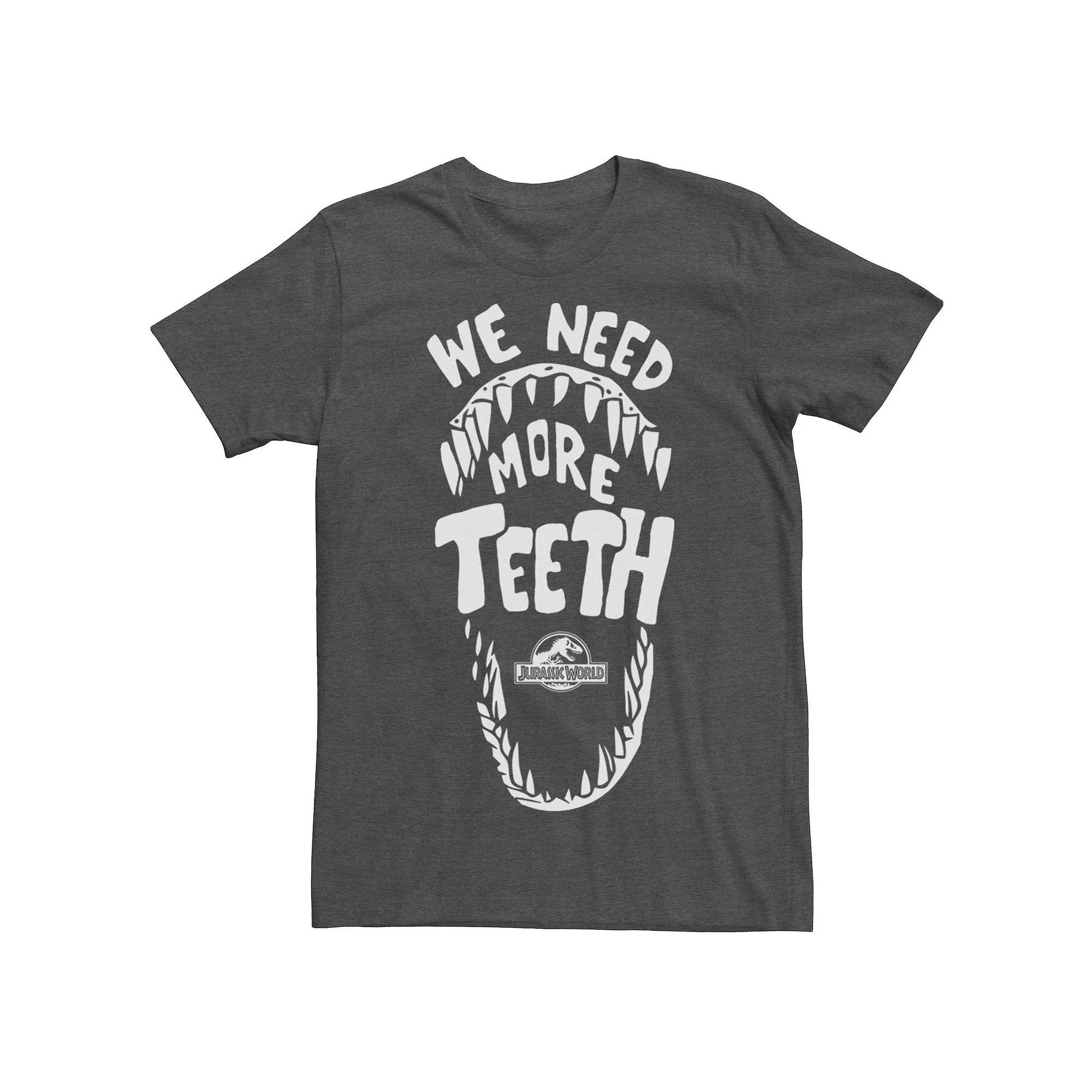 Men's Jurassic World We Need More th Graphic Tee, Size: Medium, Kelly Grey Product Image