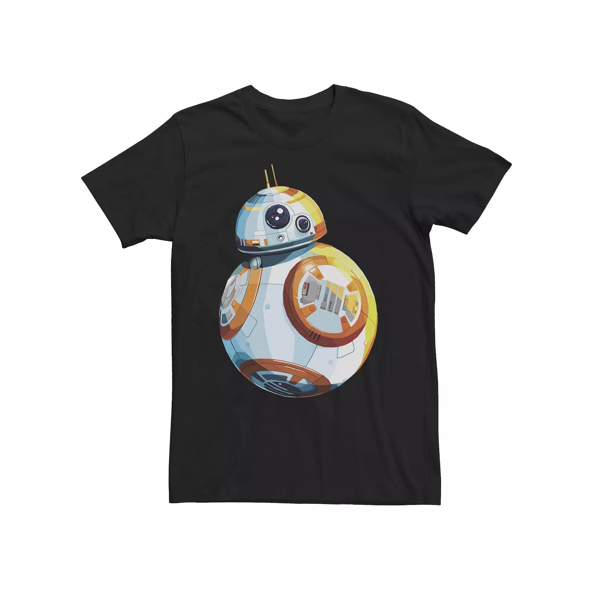 Big & Tall Star Wars BB-8 Vibrant Portrait Black Background Tee, Men's, Size: 5XL Product Image