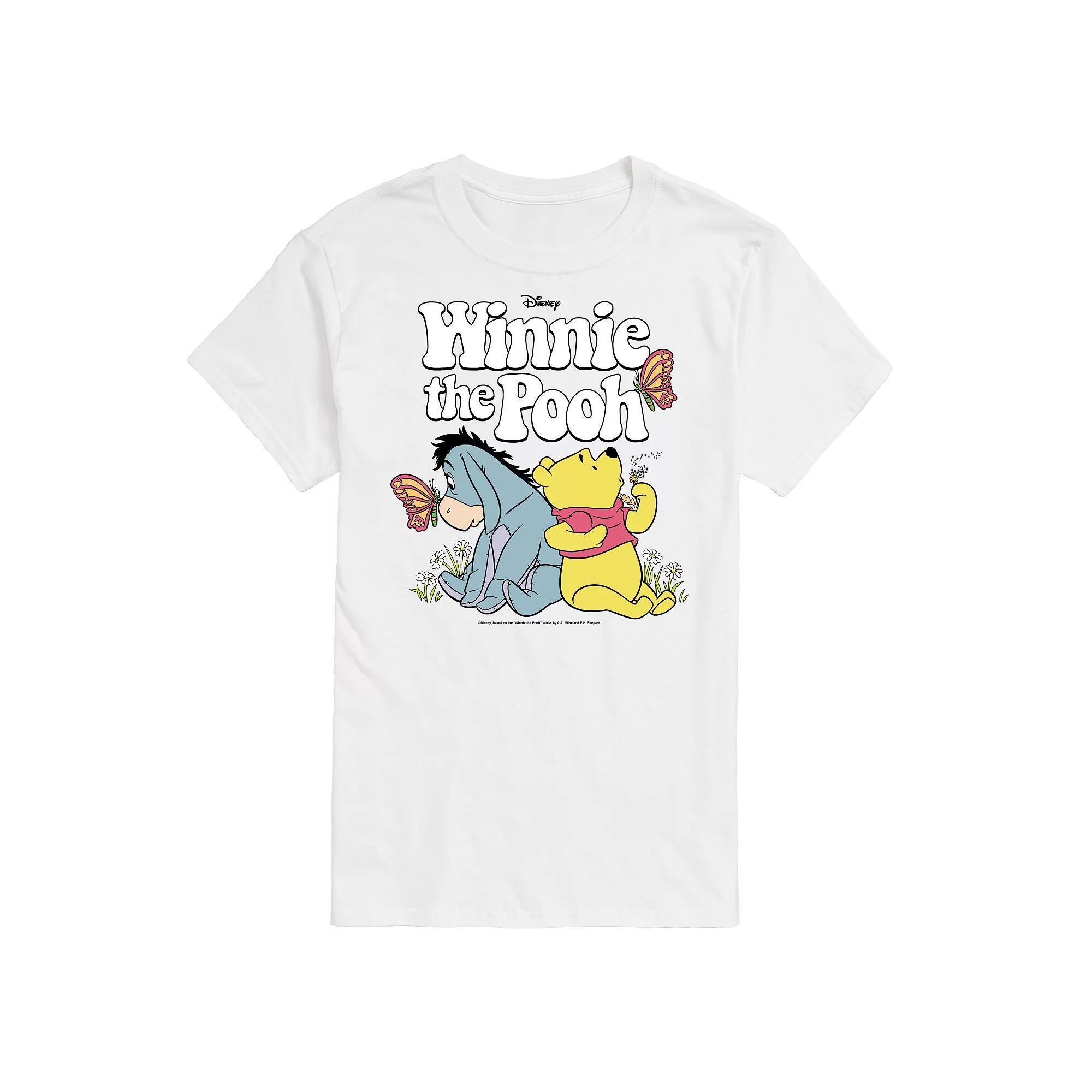 Disneys Winnie the Pooh Big & Tall Retro Characters Graphic Tee, Mens Product Image