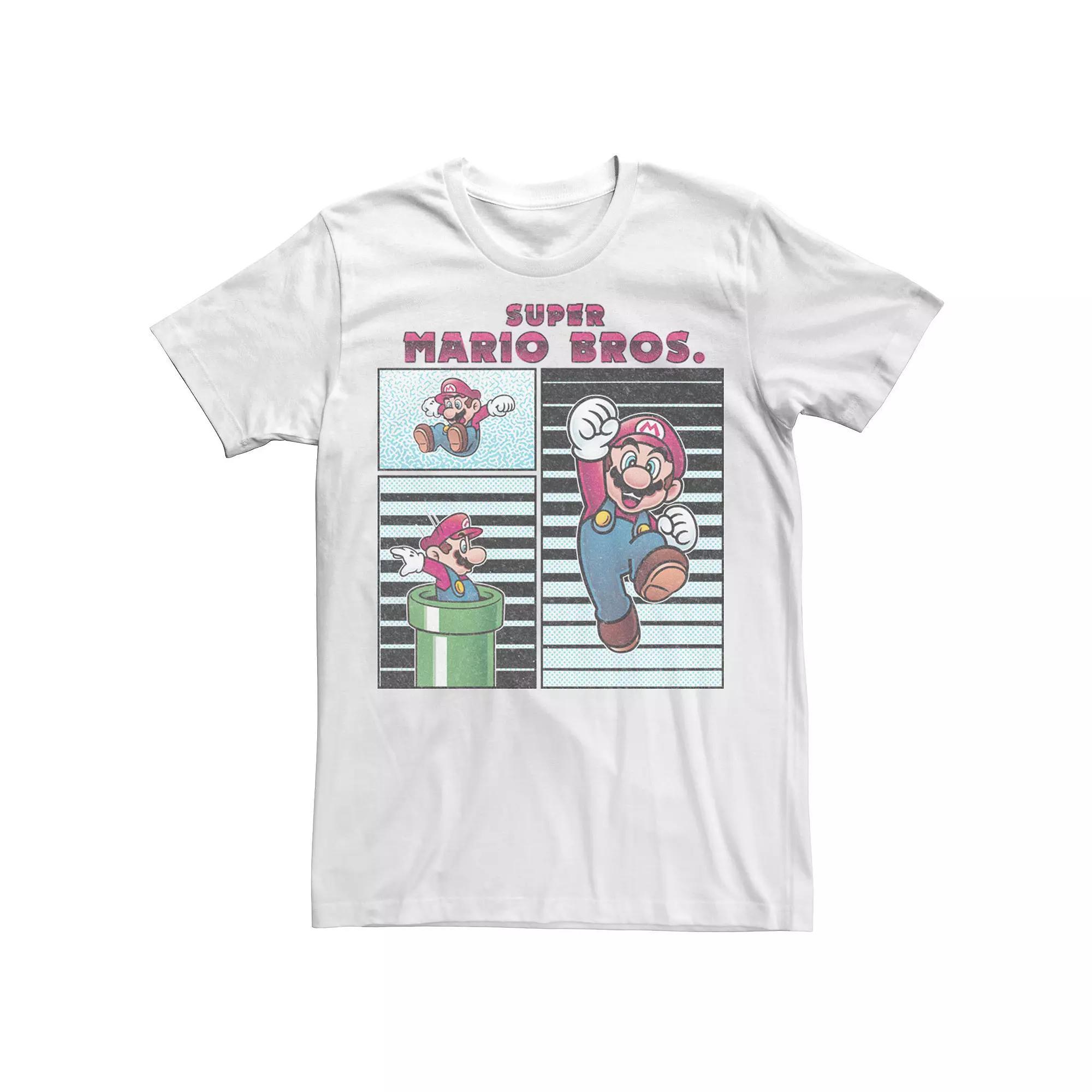 Men's Nintendo Freeze Frames Graphic Tee, Size: 3XL, White Product Image