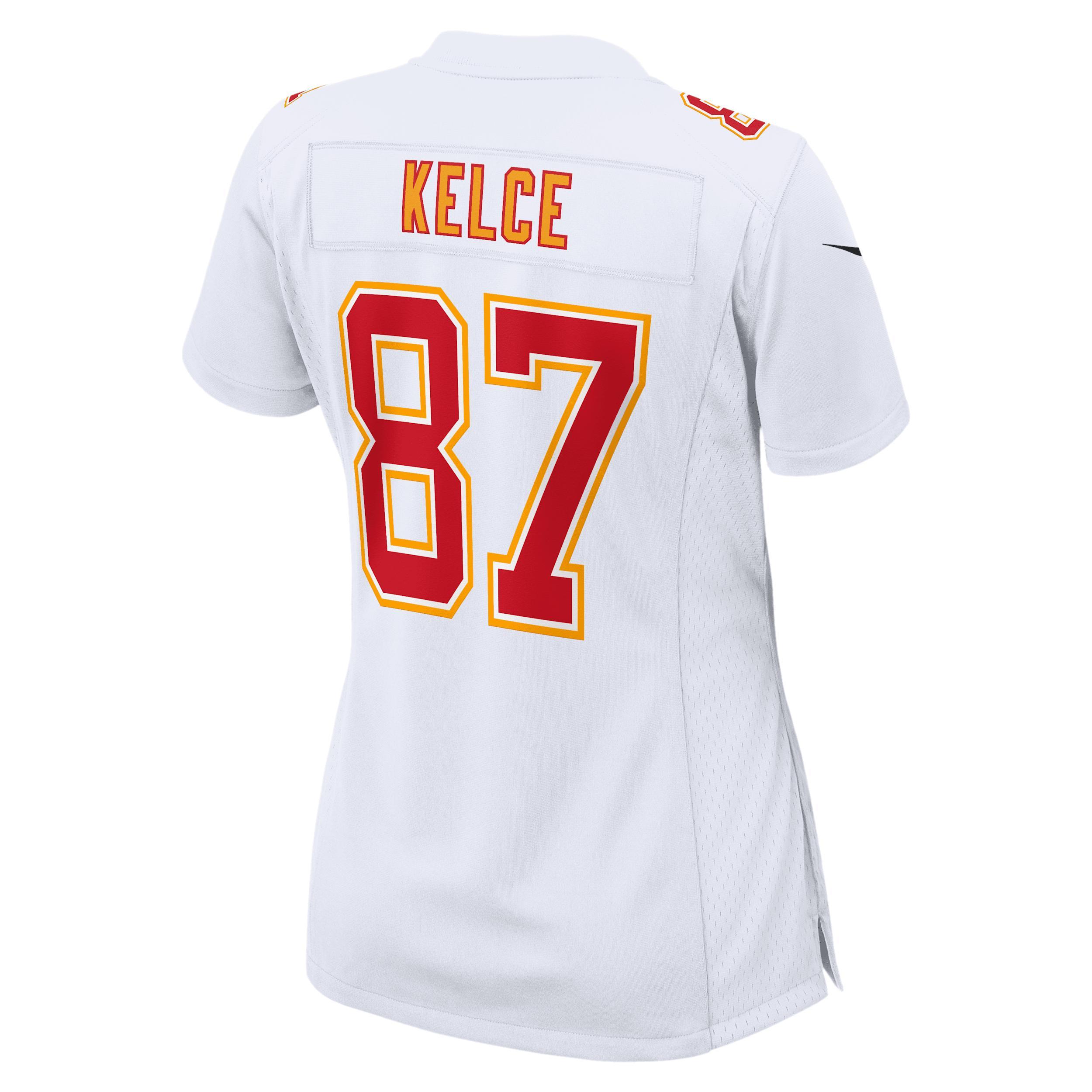 Womens Nike Travis Kelce Tundra Kansas City Chiefs Super Bowl LIX Fashion Game Jersey Product Image