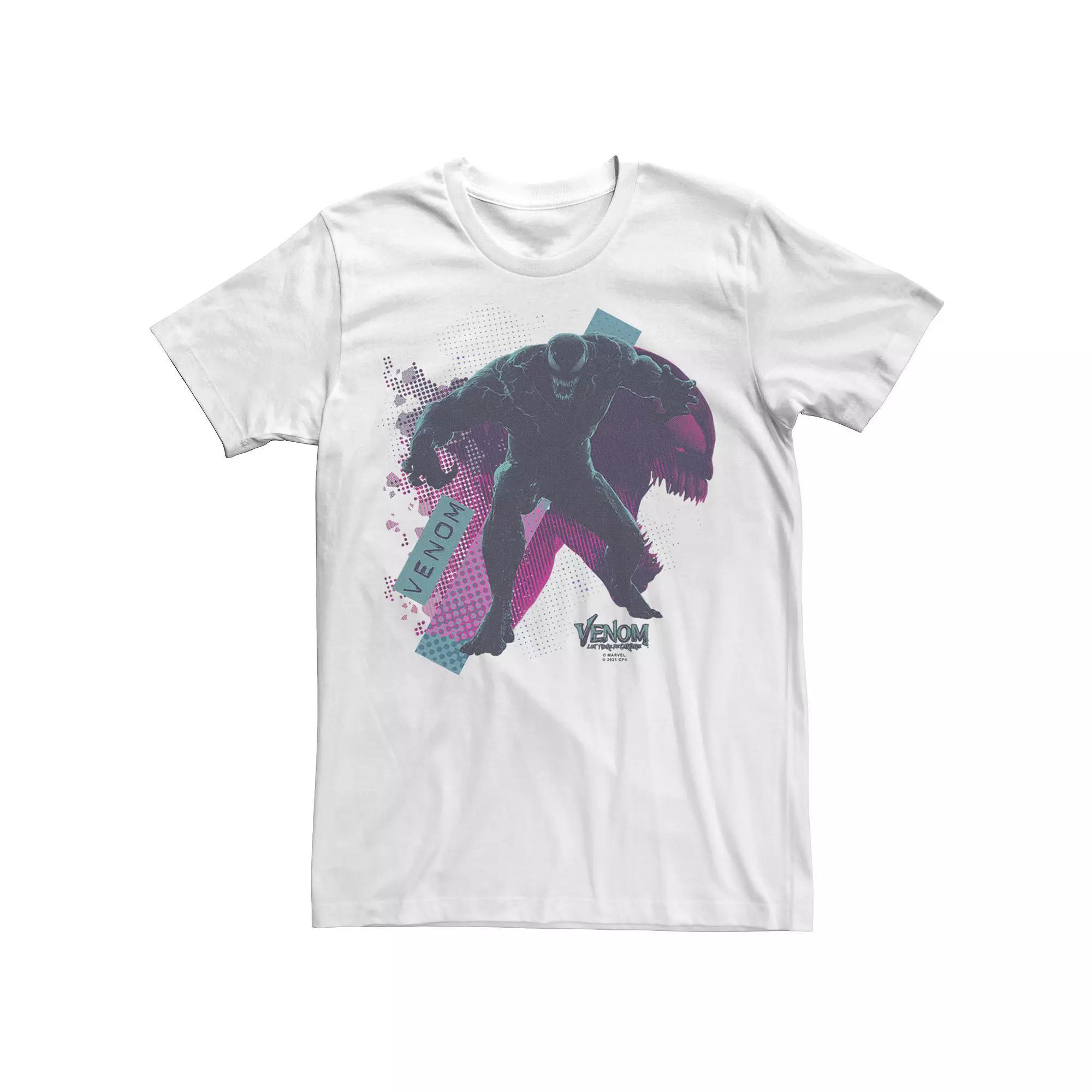 Big & Tall Marvel Venom: Let There Be Carnage Retro Venom Portrait Tee, Men's, Size: 5XL, White Product Image