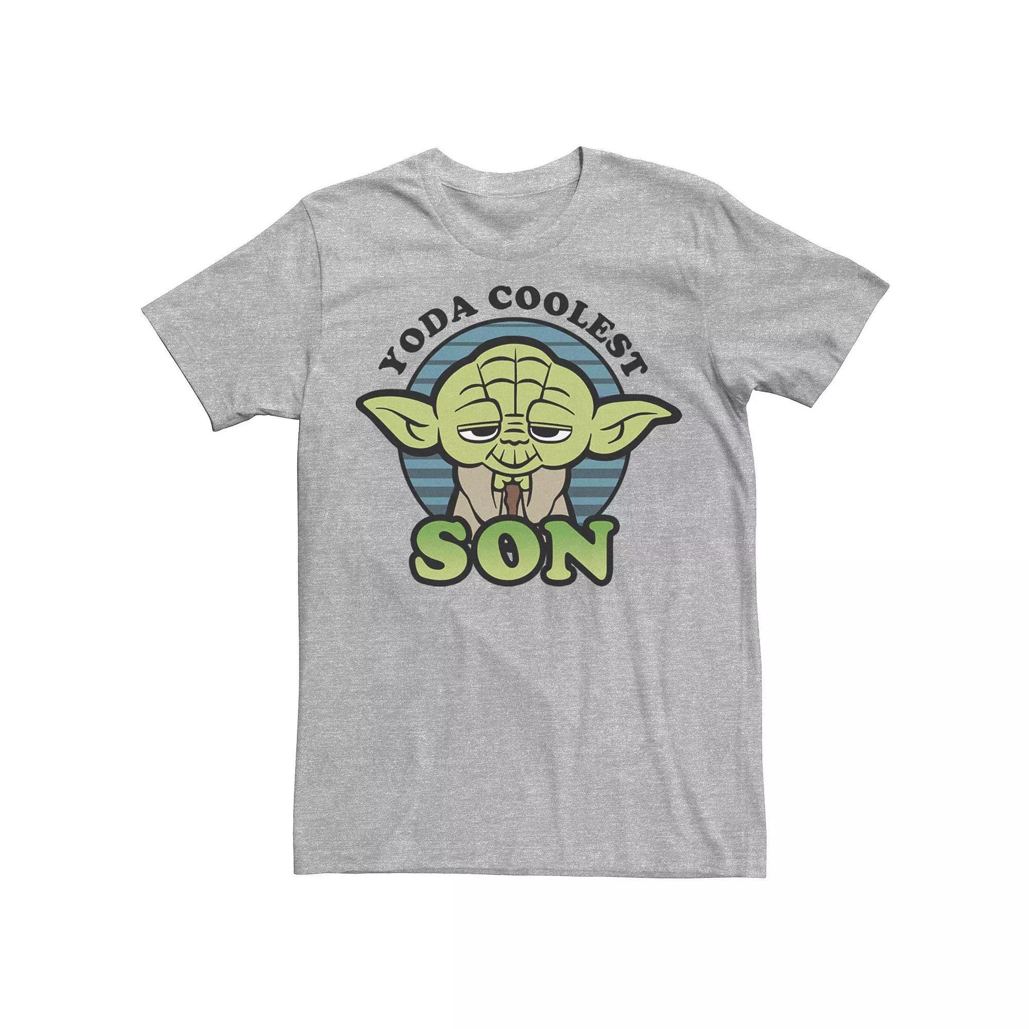 Men's Star Wars Yoda Coolest Son Cartoon Tee, Size: XXL, Athletic Grey Product Image