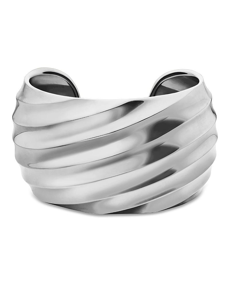 David Yurman Sterling Silver Cable Edge Wide Cuff Bracelet Product Image