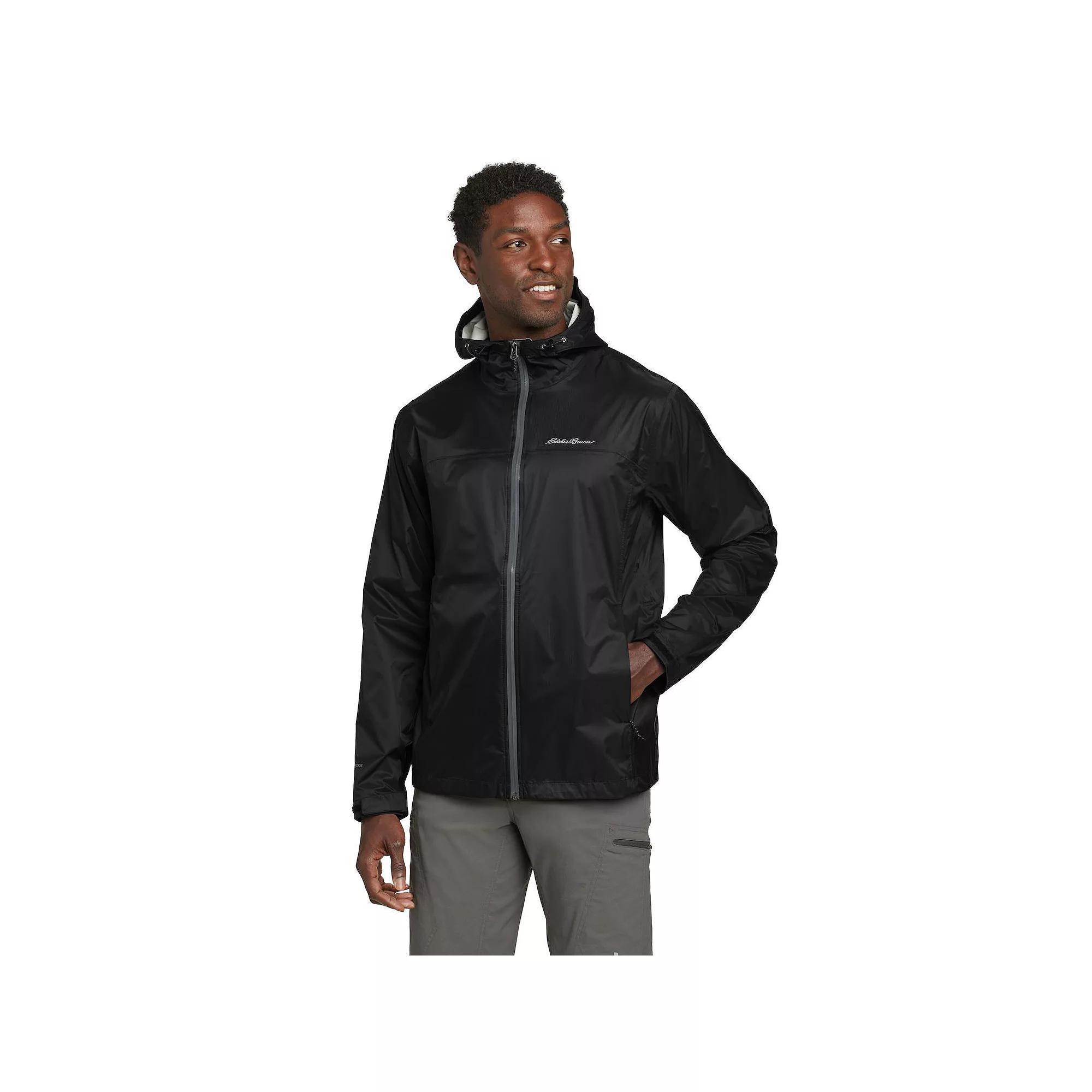 Men's Eddie Bauer Cloud Cap Rain Jacket, Size: XXL, Black Product Image