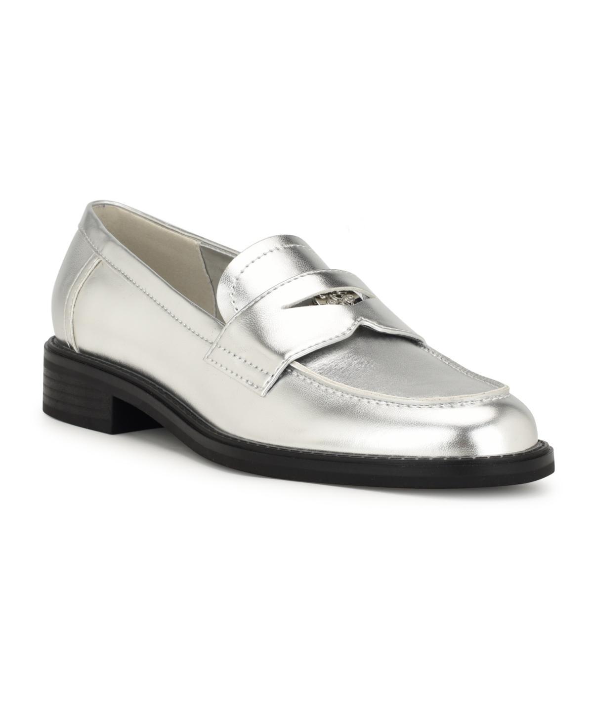 Nine West Seeme Women's Loafers, Size: 8, White Patent Product Image
