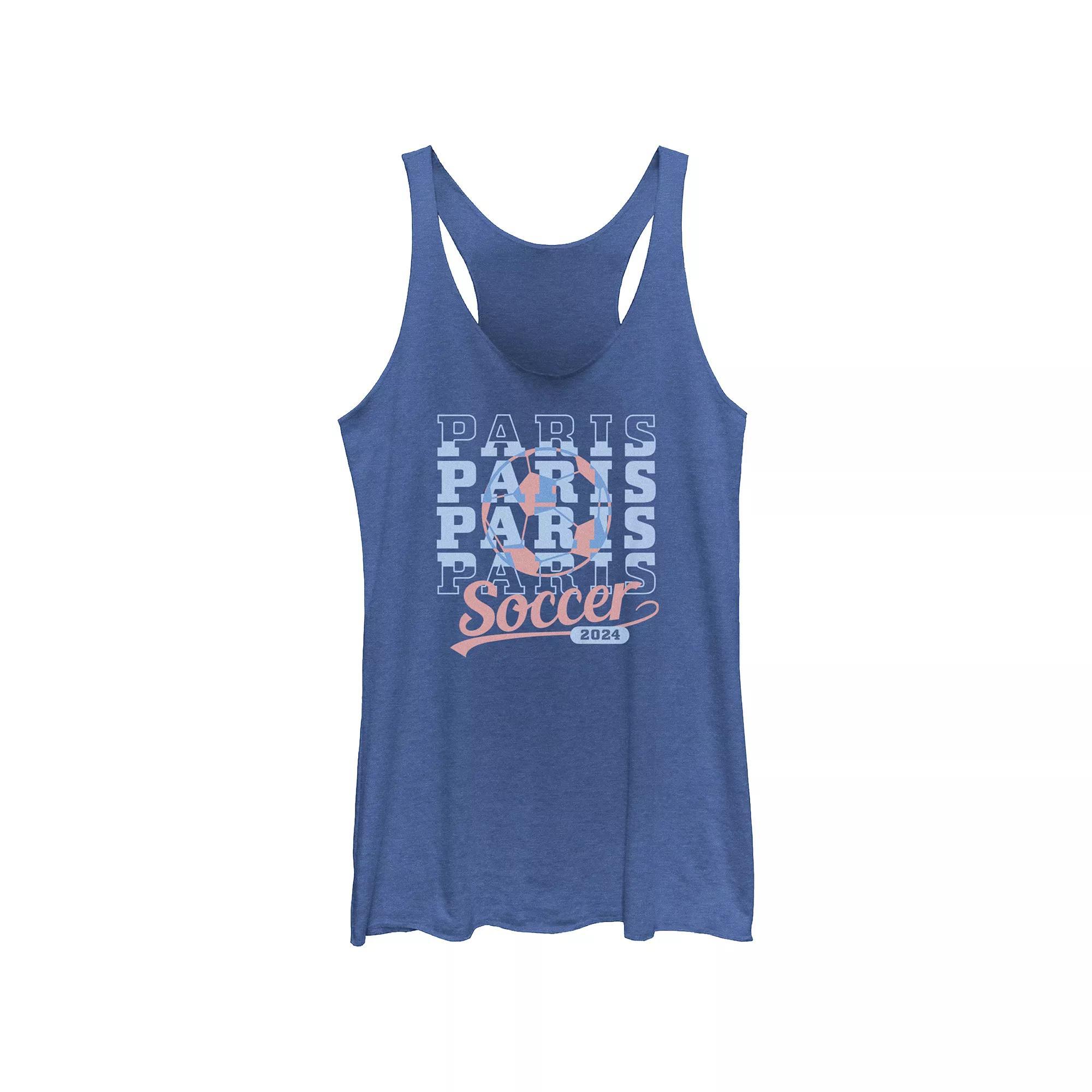 Disney Villains Glowing Badge Juniors' Tri-Blend Racerback Tank Top, Girl's, Size: Medium, Black Grey Product Image