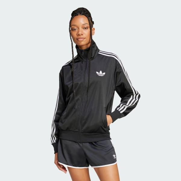 adidas Adicolor Classic Firebird Loose Track Top Black M Womens Product Image