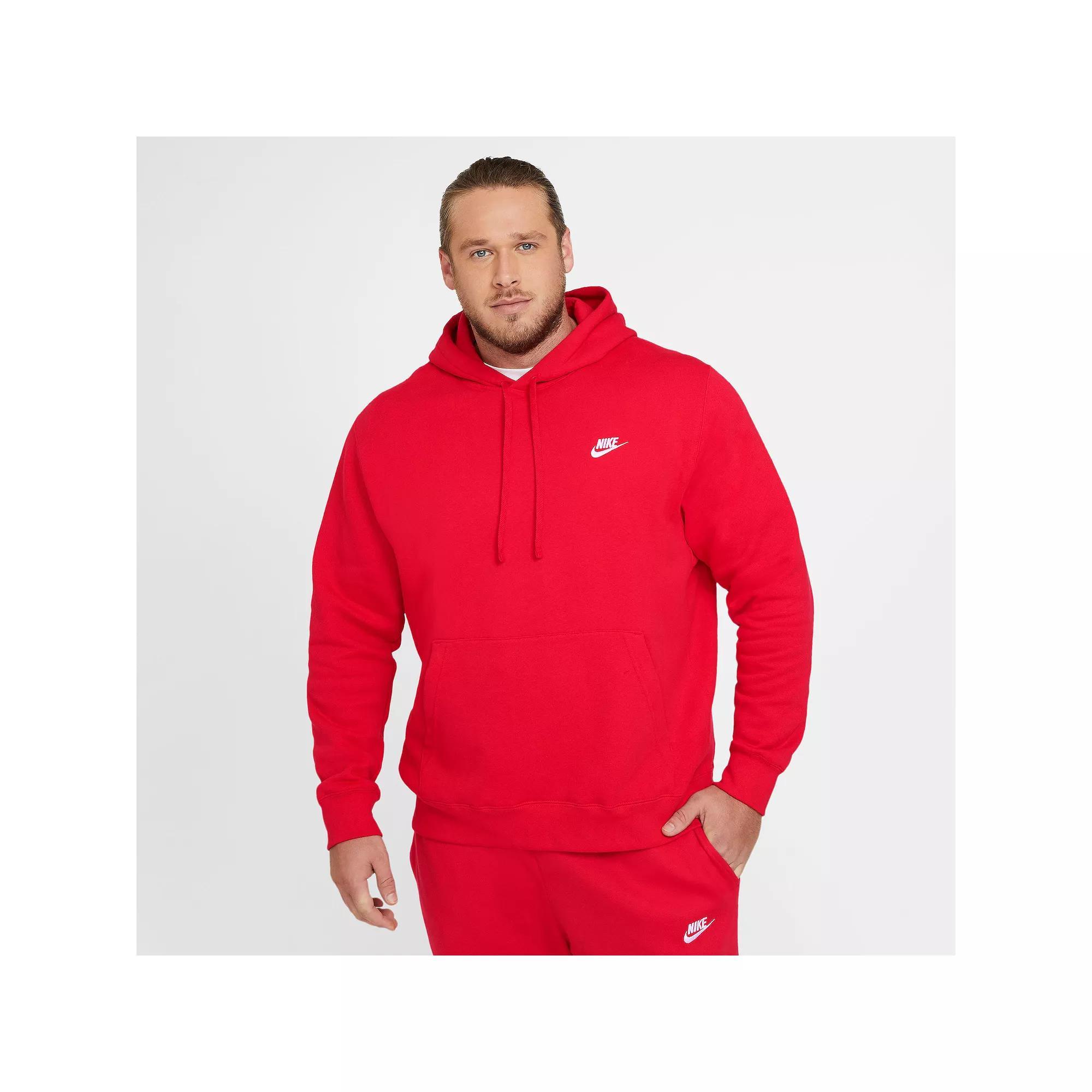 Nike Club unisex hoodie in red Product Image