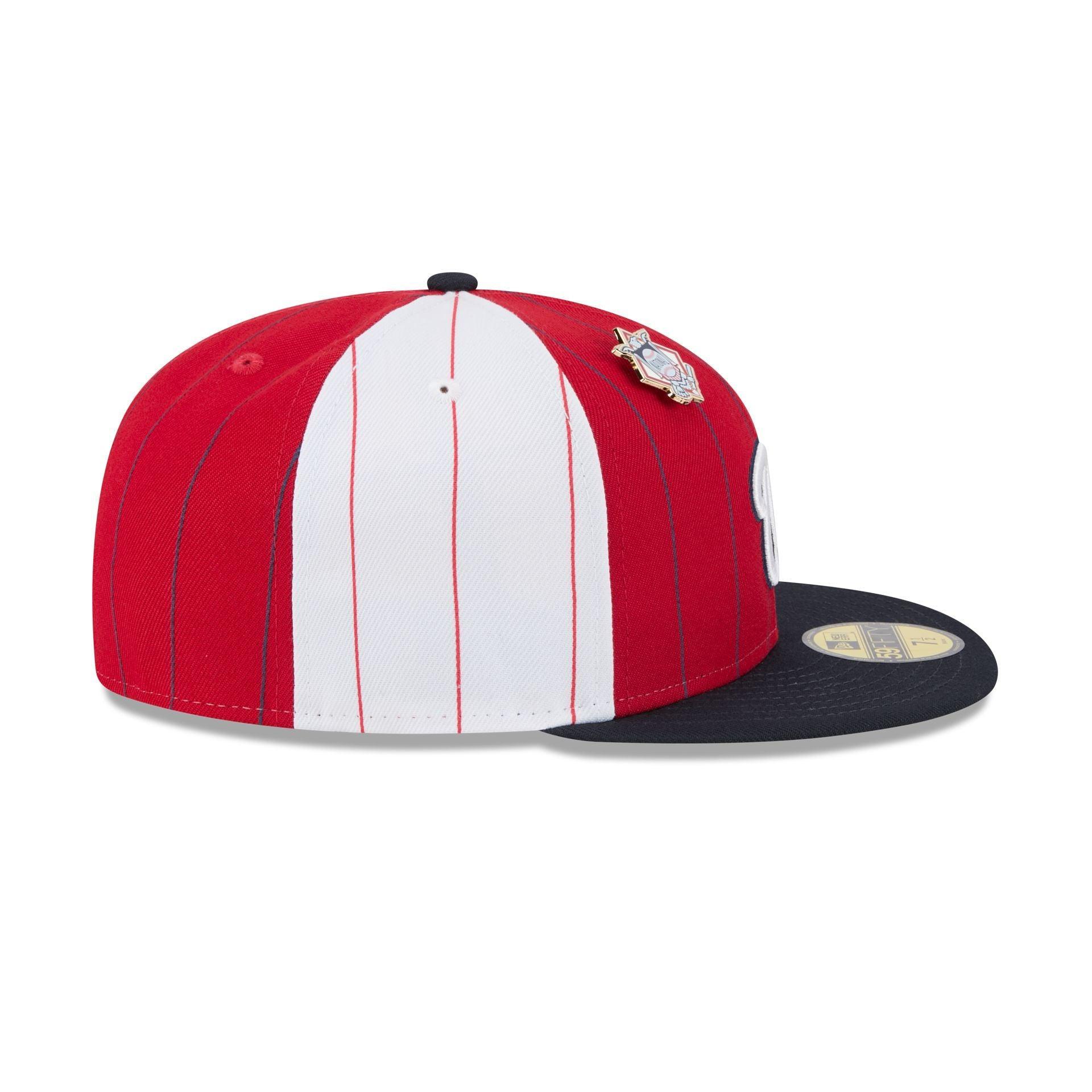 Washington Nationals Pinstripe League Pin 59FIFTY Fitted Hat Male Product Image