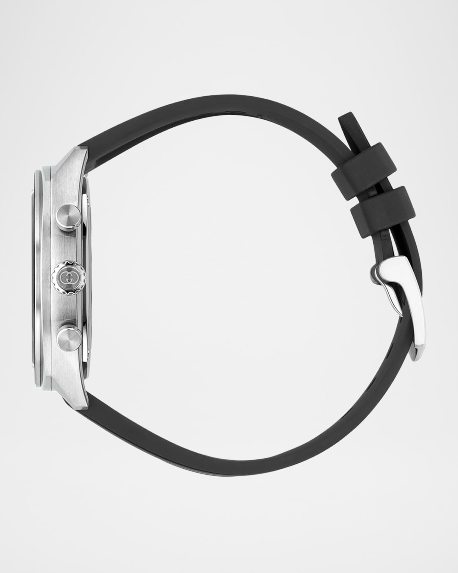Men's Gucci Interlocking 41mm Stainless Steel Rubber-Strap Watch Product Image