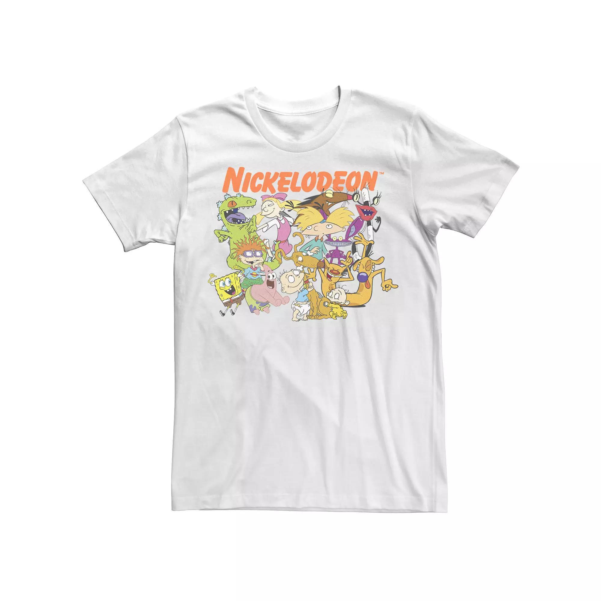 Big & Tall Nickelodeon Nick Friends Logo Tee, Men's, Size: XLT, White Product Image