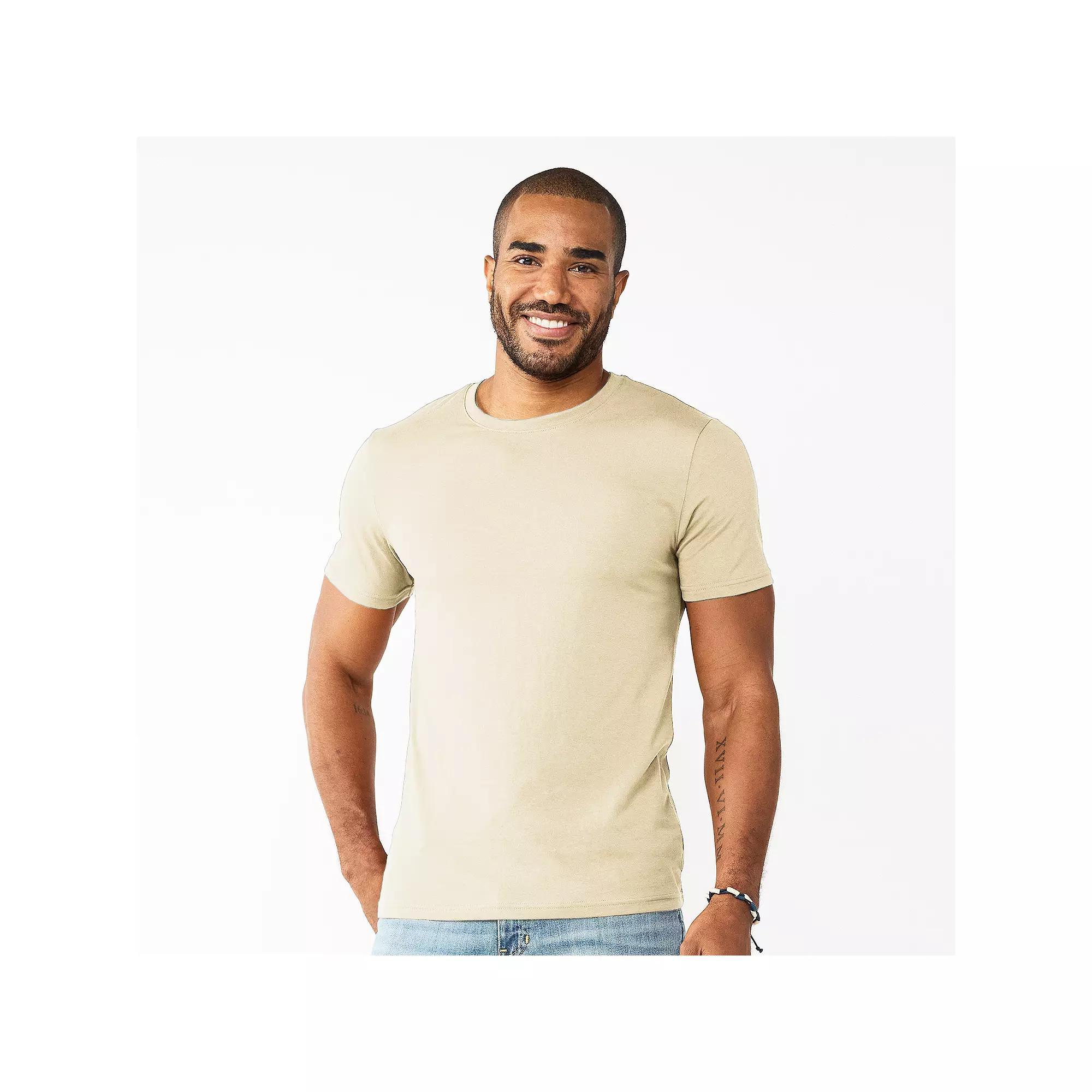 Men's Sonoma Goods For Life® Supersoft Crewneck Tee, Size: XL, Graceful Beige Product Image