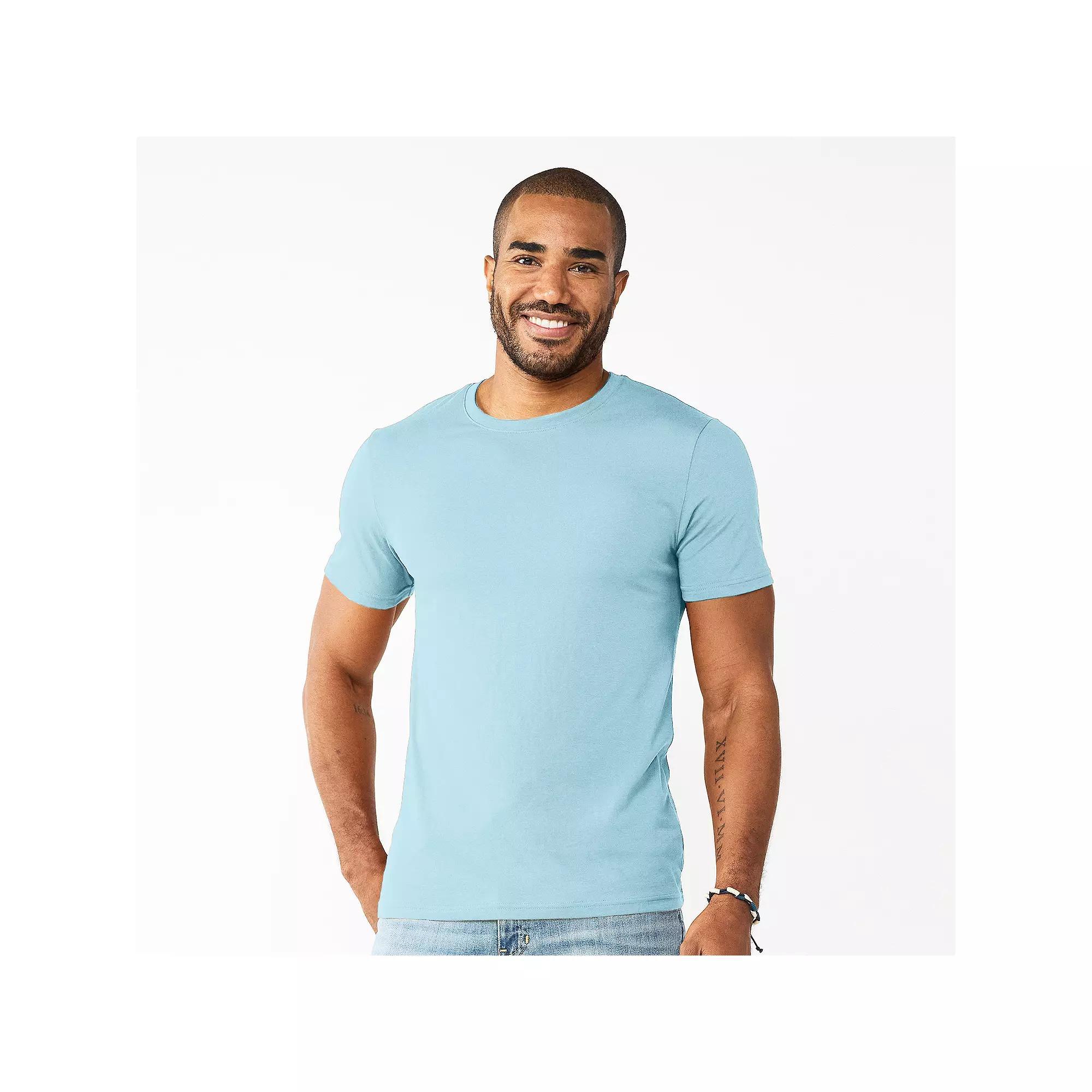 Men's Sonoma Goods For Life® Supersoft Crewneck Tee, Size: XXL, Light Blue Product Image