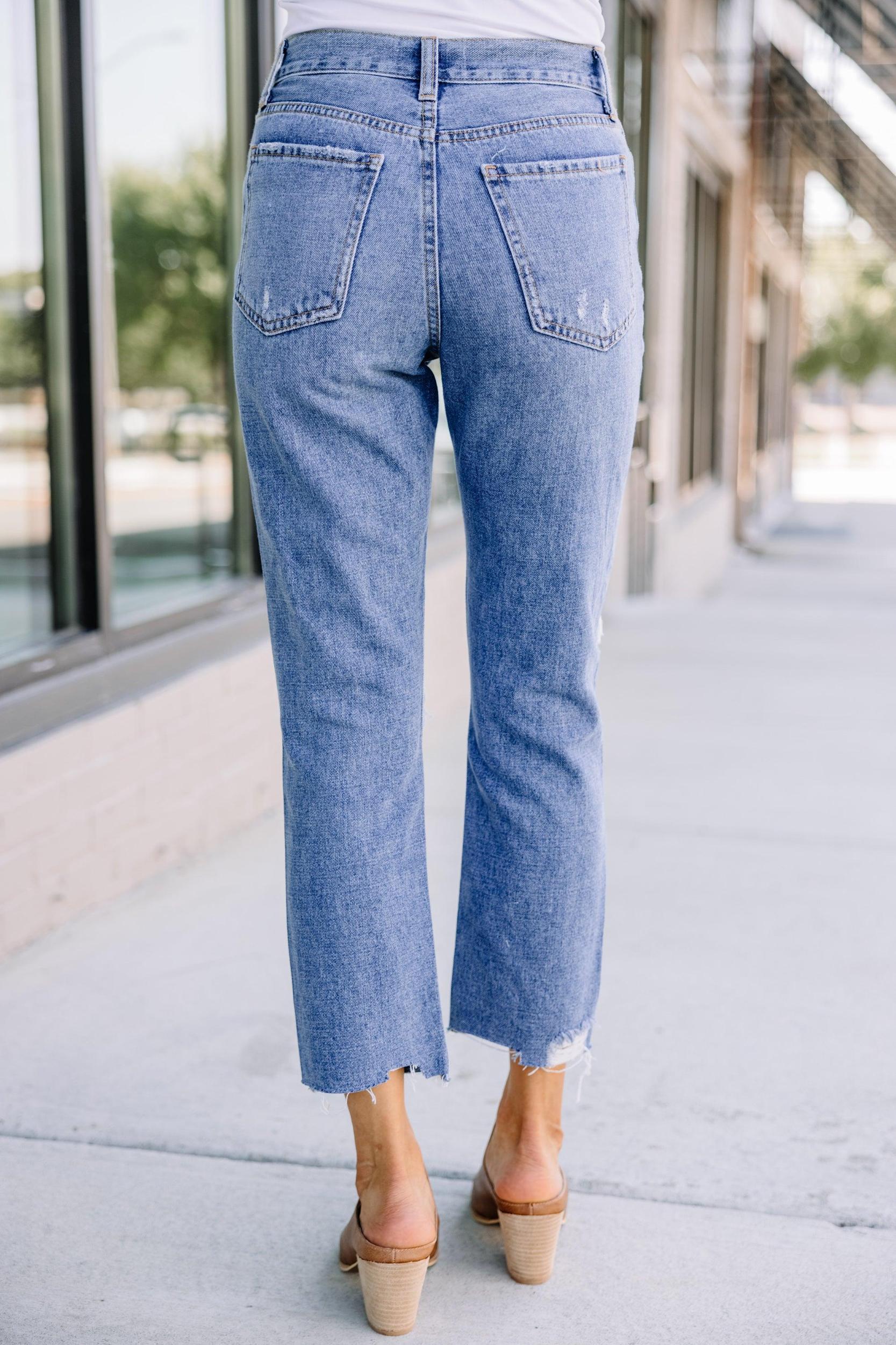 Captivating Love Medium Wash Distressed Jeans Female Product Image