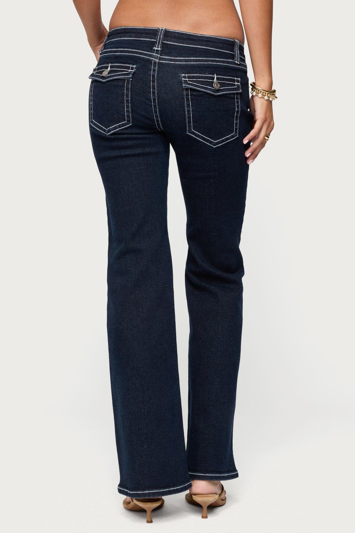 Louis Contrast Low Rise Jeans Product Image