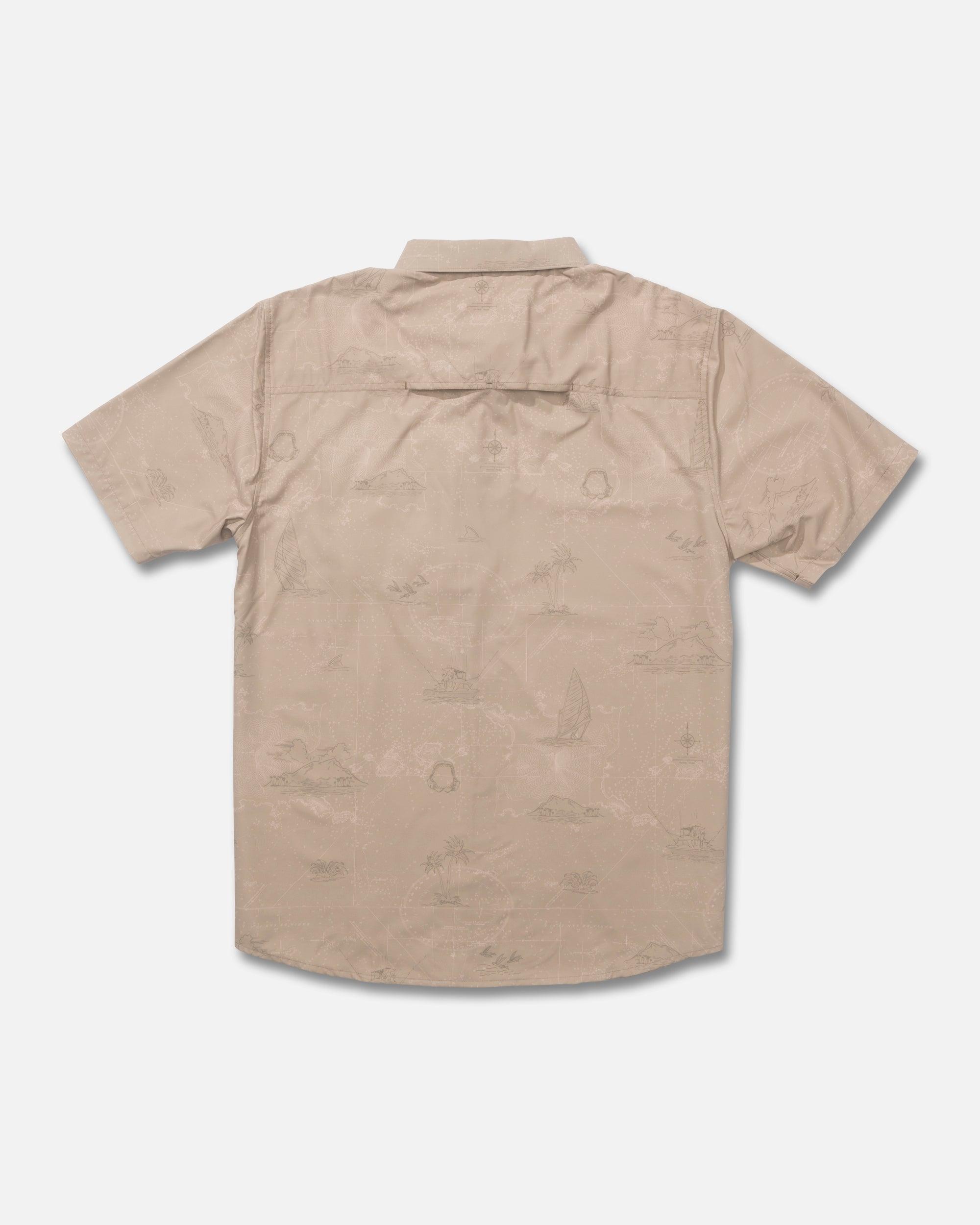 Flagship UV Button Up - Khaki Male Product Image