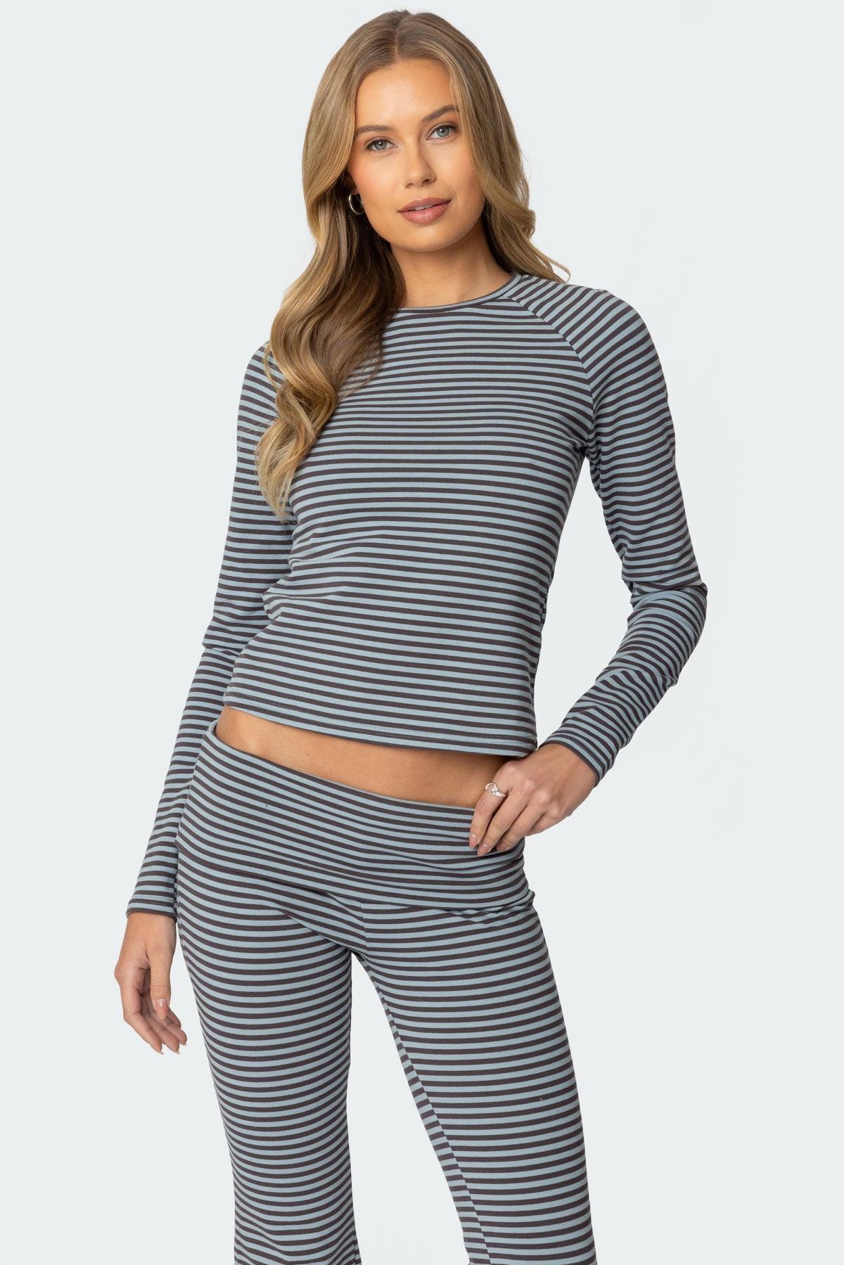 Kaeli Stripey Long Sleeve T Shirt Product Image