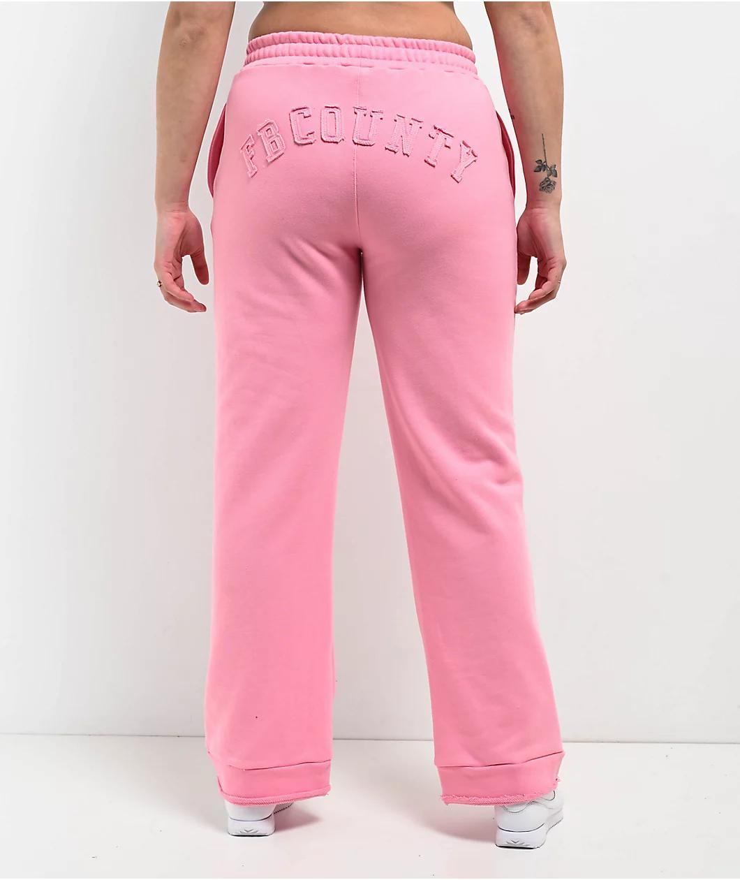 FB County French Terry Pink Sweatpants Product Image
