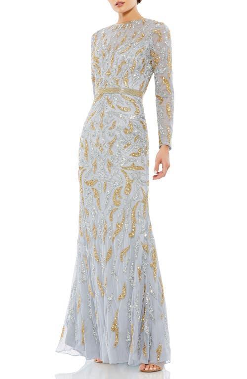 Womens Sequin Column Gown Product Image