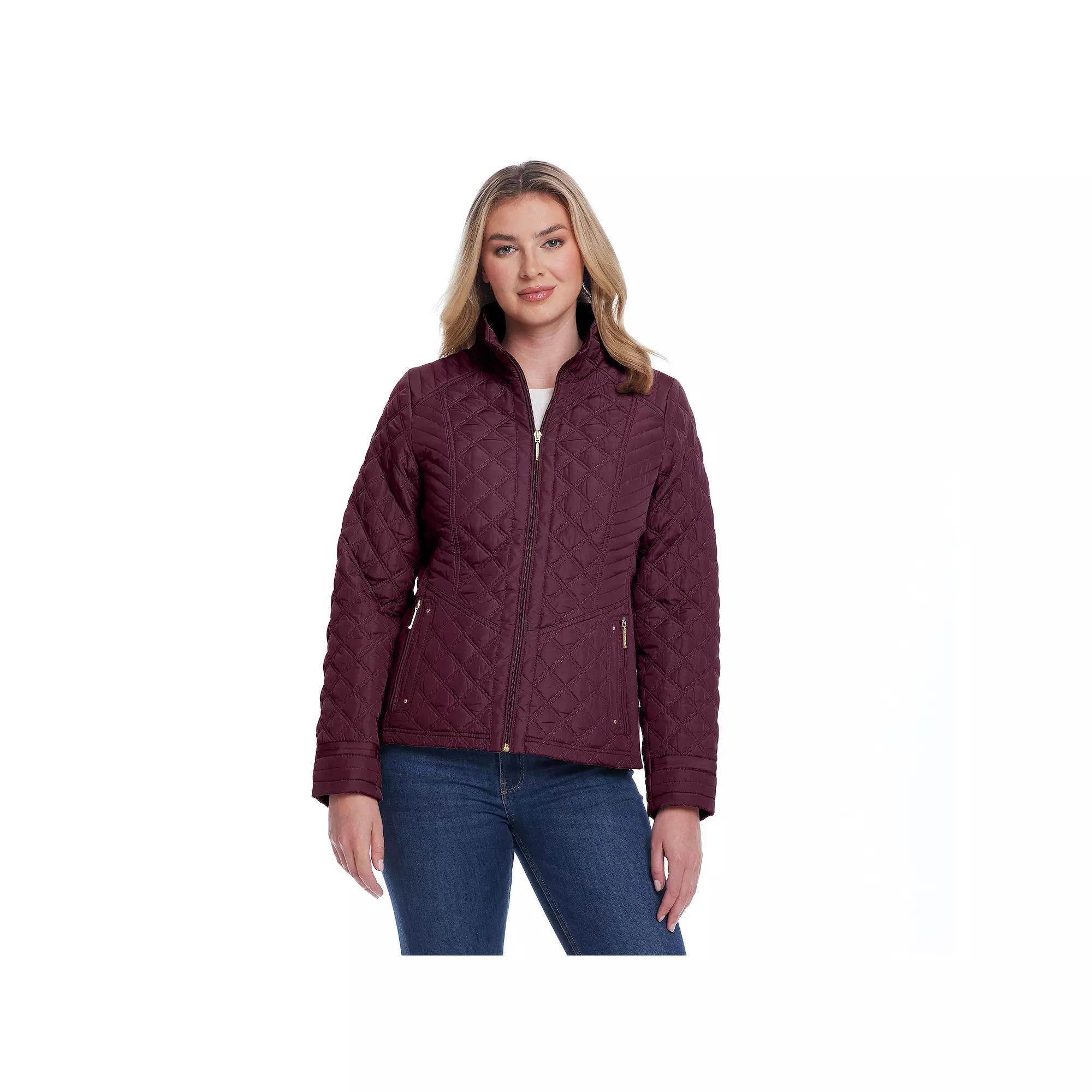 Women's Weathercast Quilted Jacket with Side Stretch, Size: XL, Shiitake Product Image