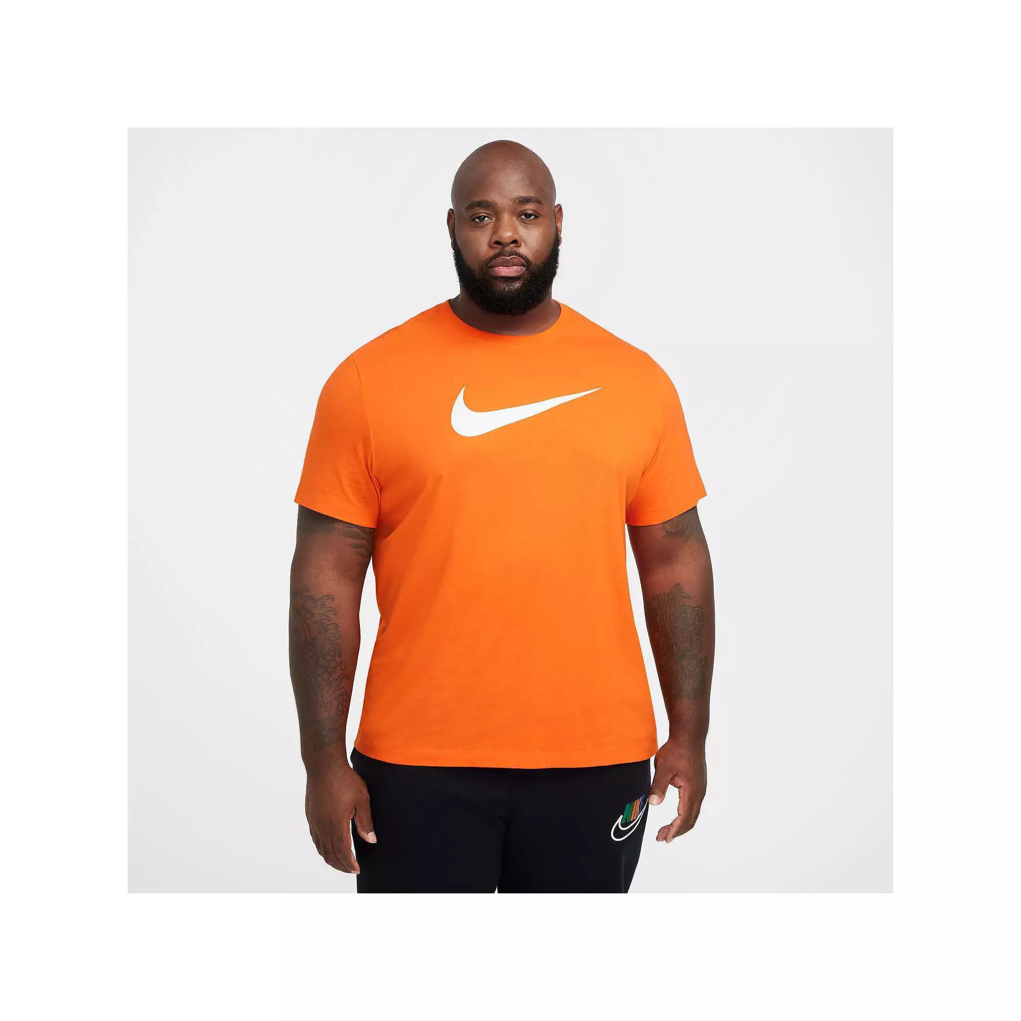 Men's Nike Icon Swoosh Tee, Size: Medium, Safety Orange Product Image