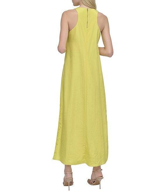 DKNY by Donna Karan Crew Neck Sleeveless Shift Midi Dress Product Image