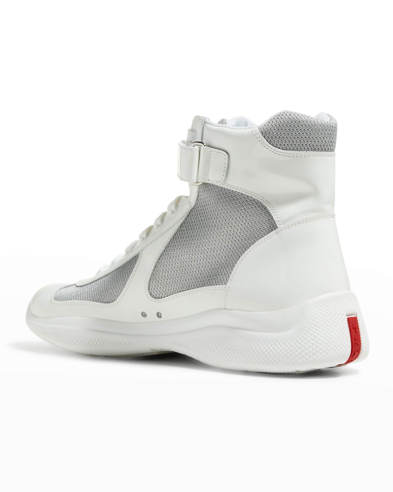 Men's America's Cup Patent Leather High-Top Sneakers Product Image