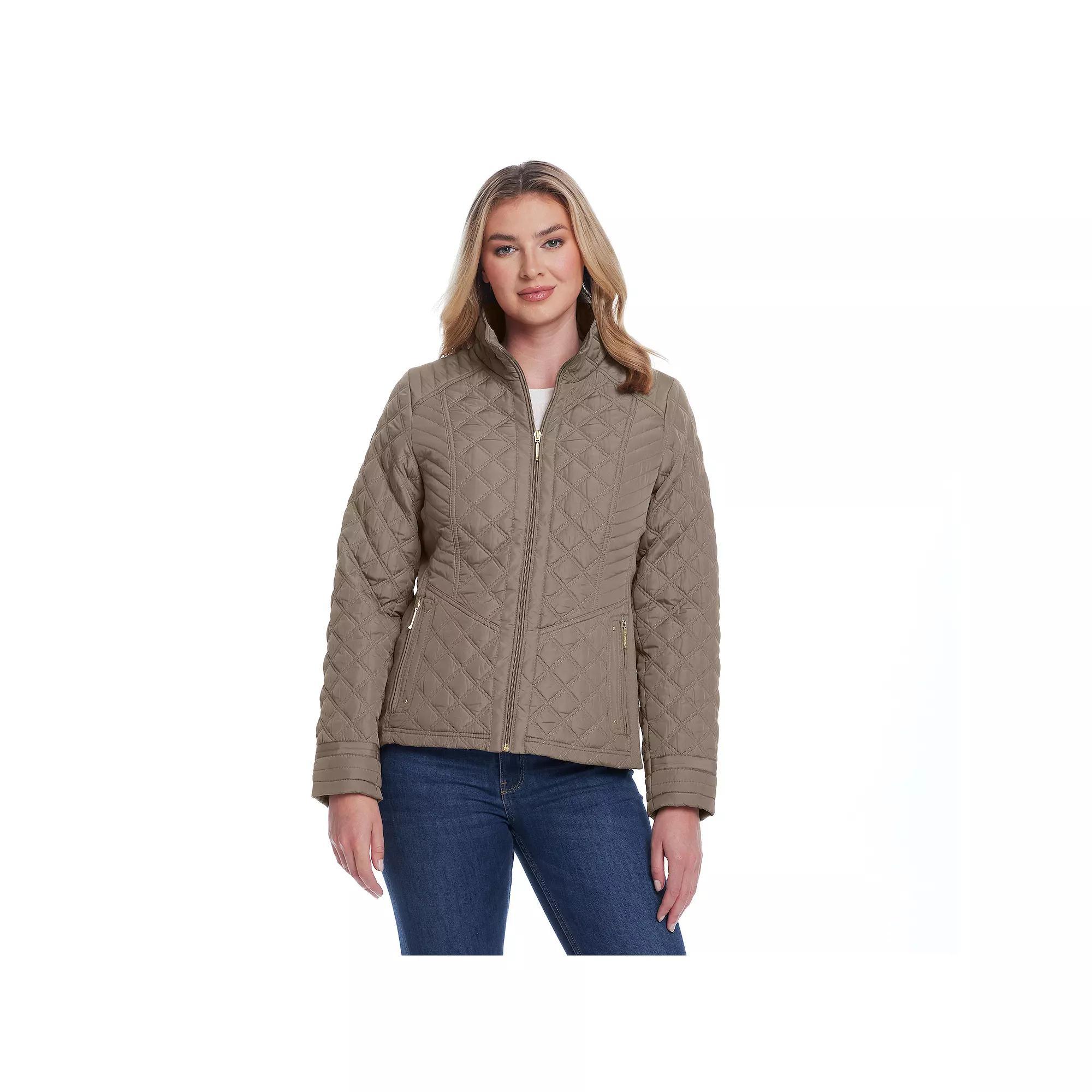 Women's Weathercast Quilted Jacket with Side Stretch, Size: XL, Shiitake Product Image