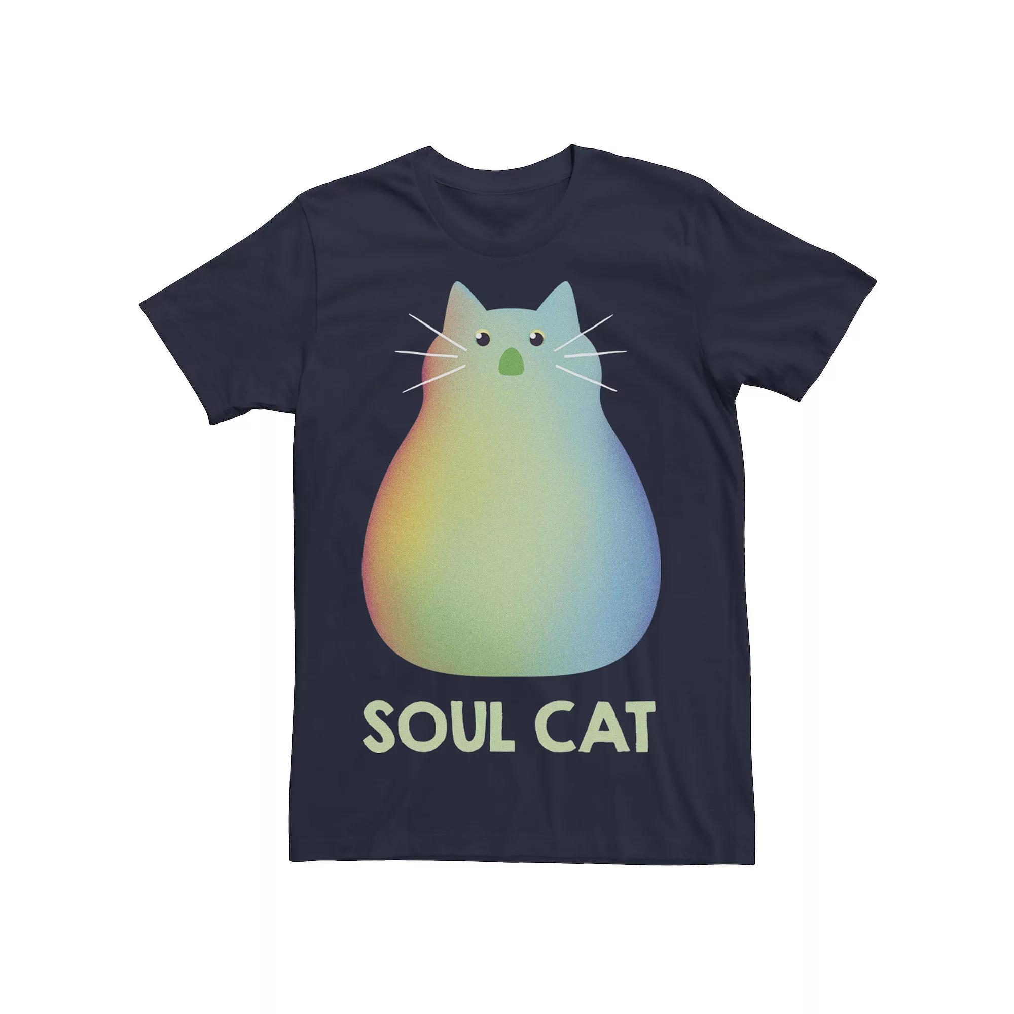 Disney / Pixar's Soul Men's Cat Portrait Tee, Size: Small, Blue Product Image