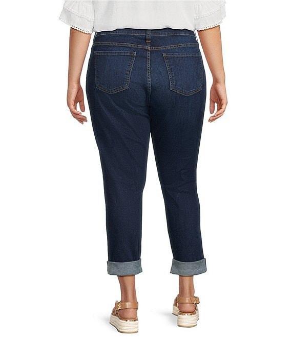 KUT from the Kloth Plus Size Catherine Roll-Up Cuff Boyfriend Jeans Product Image