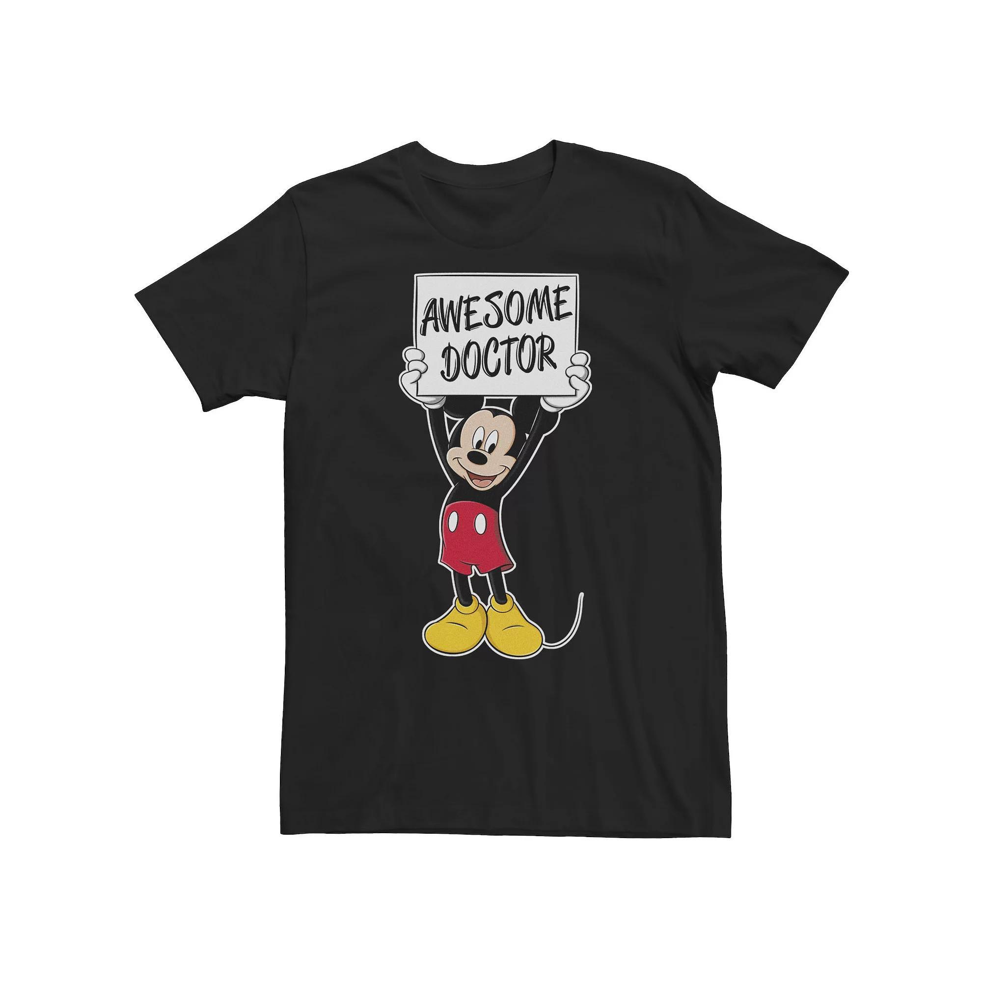 Disney's Mickey Mouse Big & Tall Awesome Pilot Tee, Men's, Size: 3XL Tall, Black Product Image