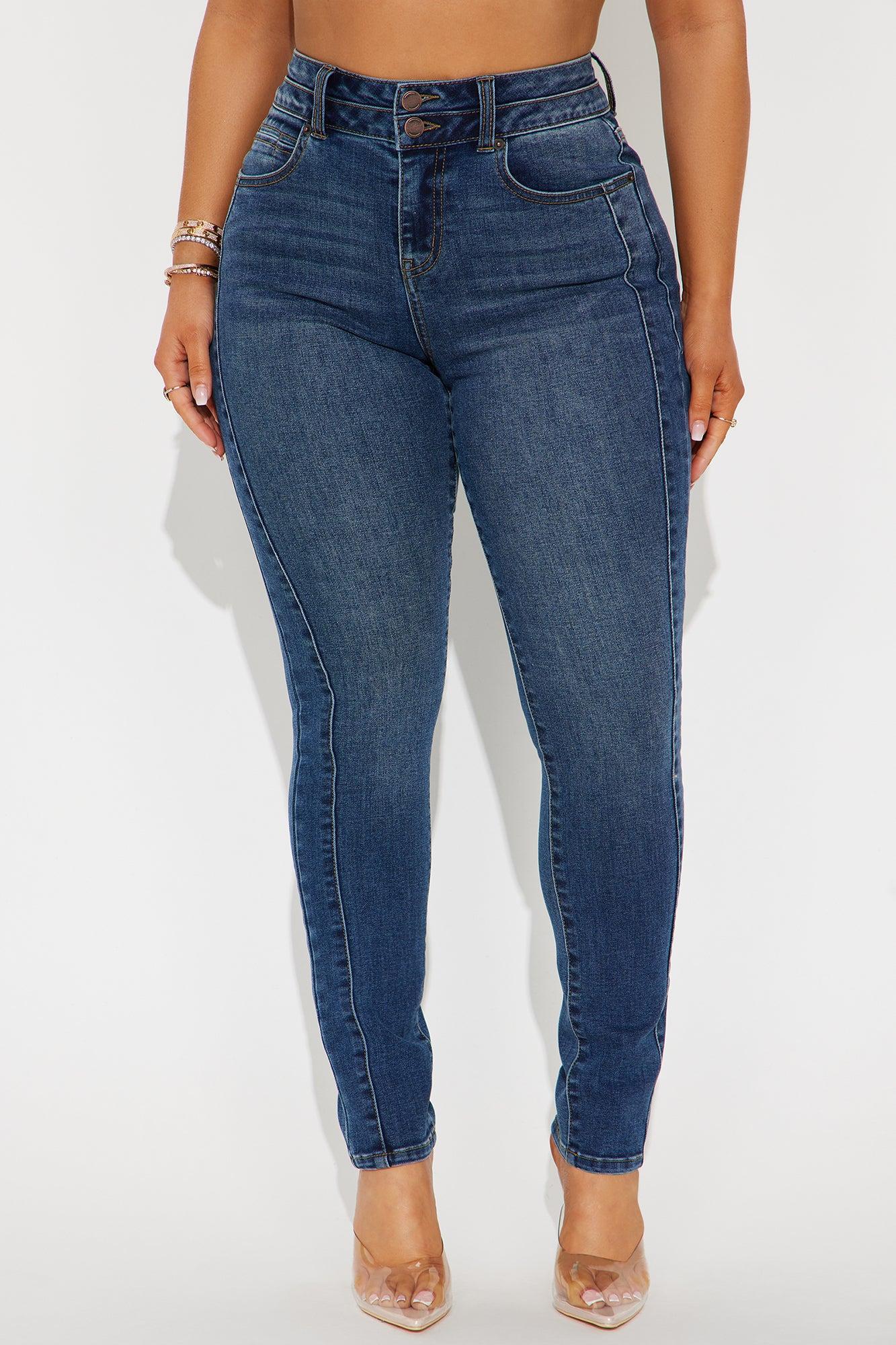 Adenna Stretch Skinny Jeans - Dark Wash Product Image