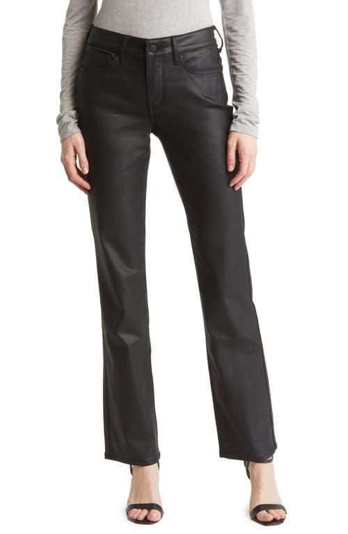 Nydj Marilyn Coated High Rise Straight Jeans Product Image